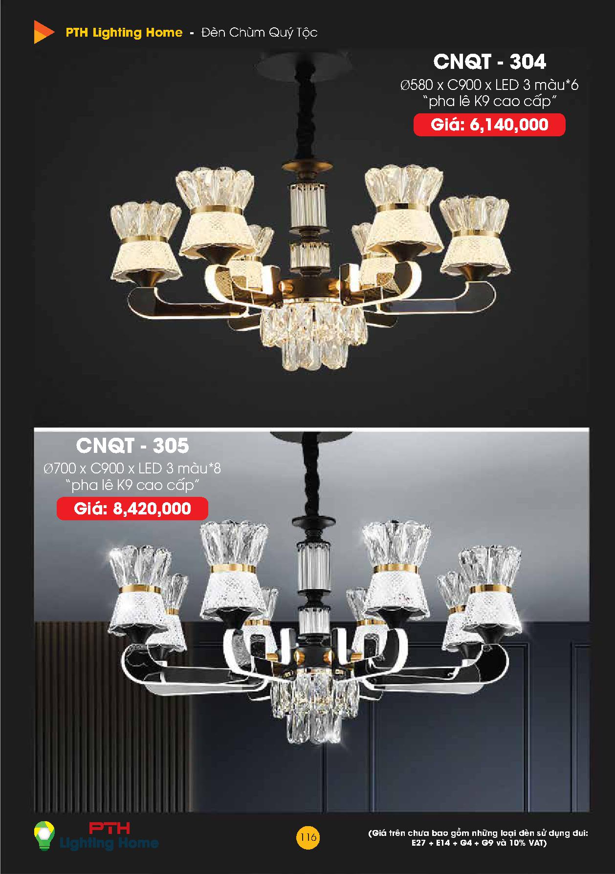 116 - Đèn chùm quý tộc Lighting Home Catalogue 2023