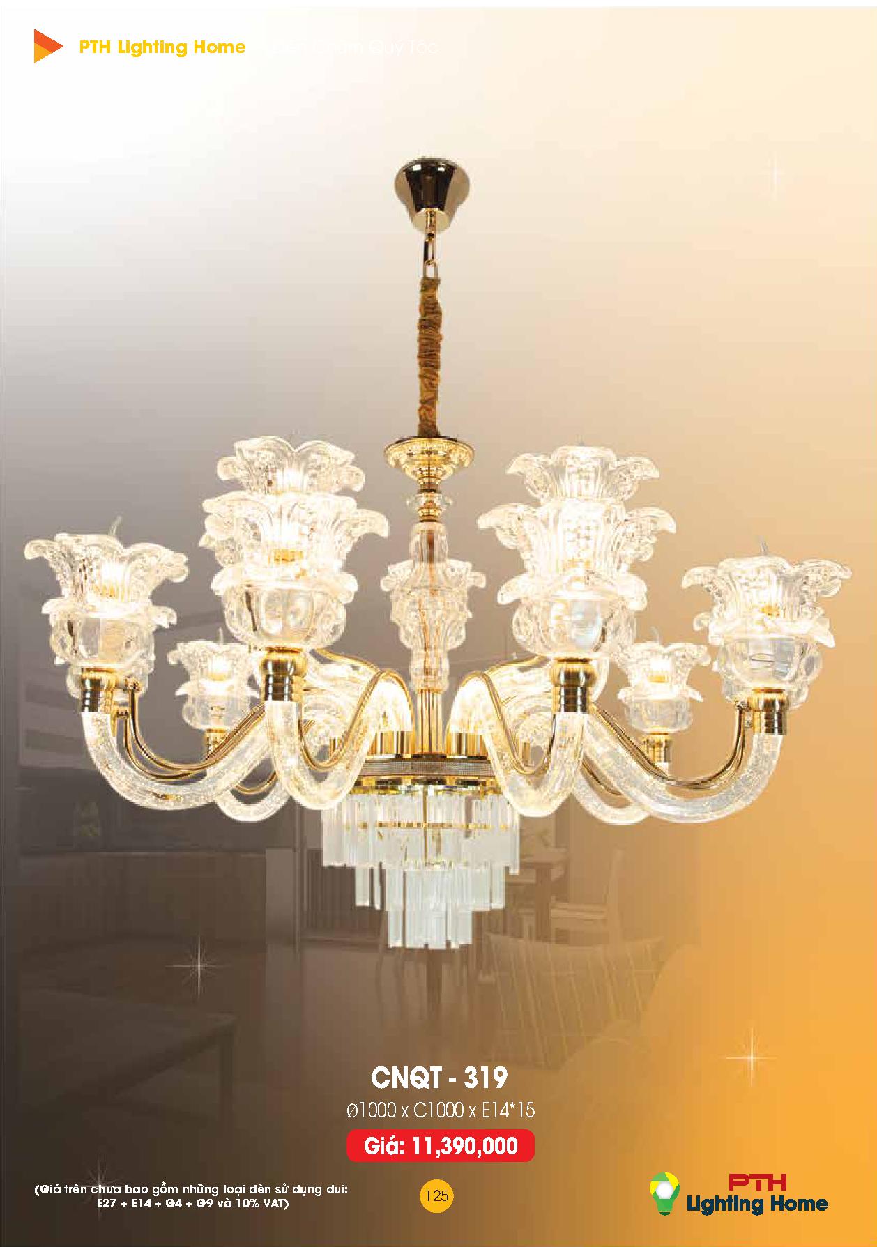 125 - Đèn chùm quý tộc Lighting Home Catalogue 2023