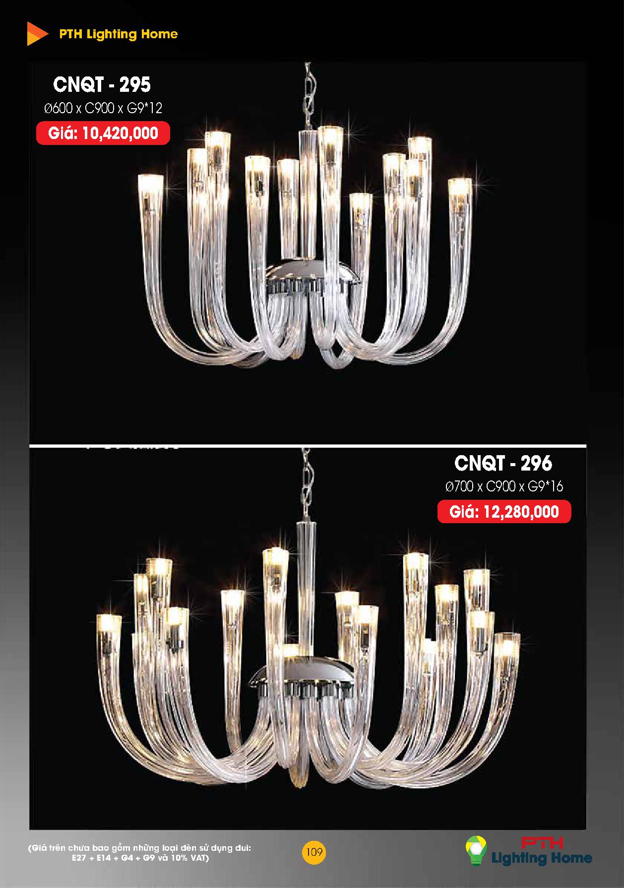 109 - Đèn chùm quý tộc Lighting Home Catalogue 2023