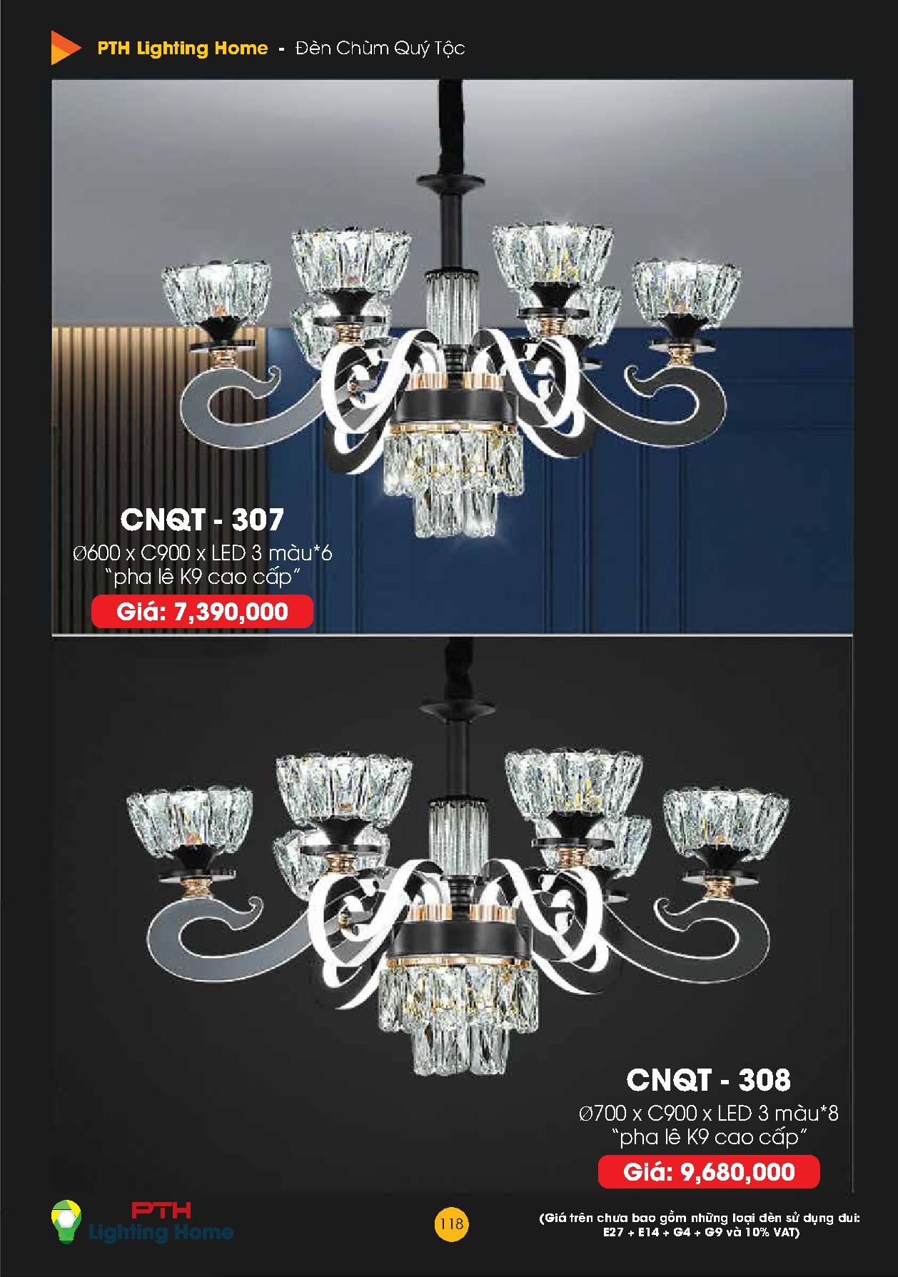 118 - Đèn chùm quý tộc Lighting Home Catalogue 2023