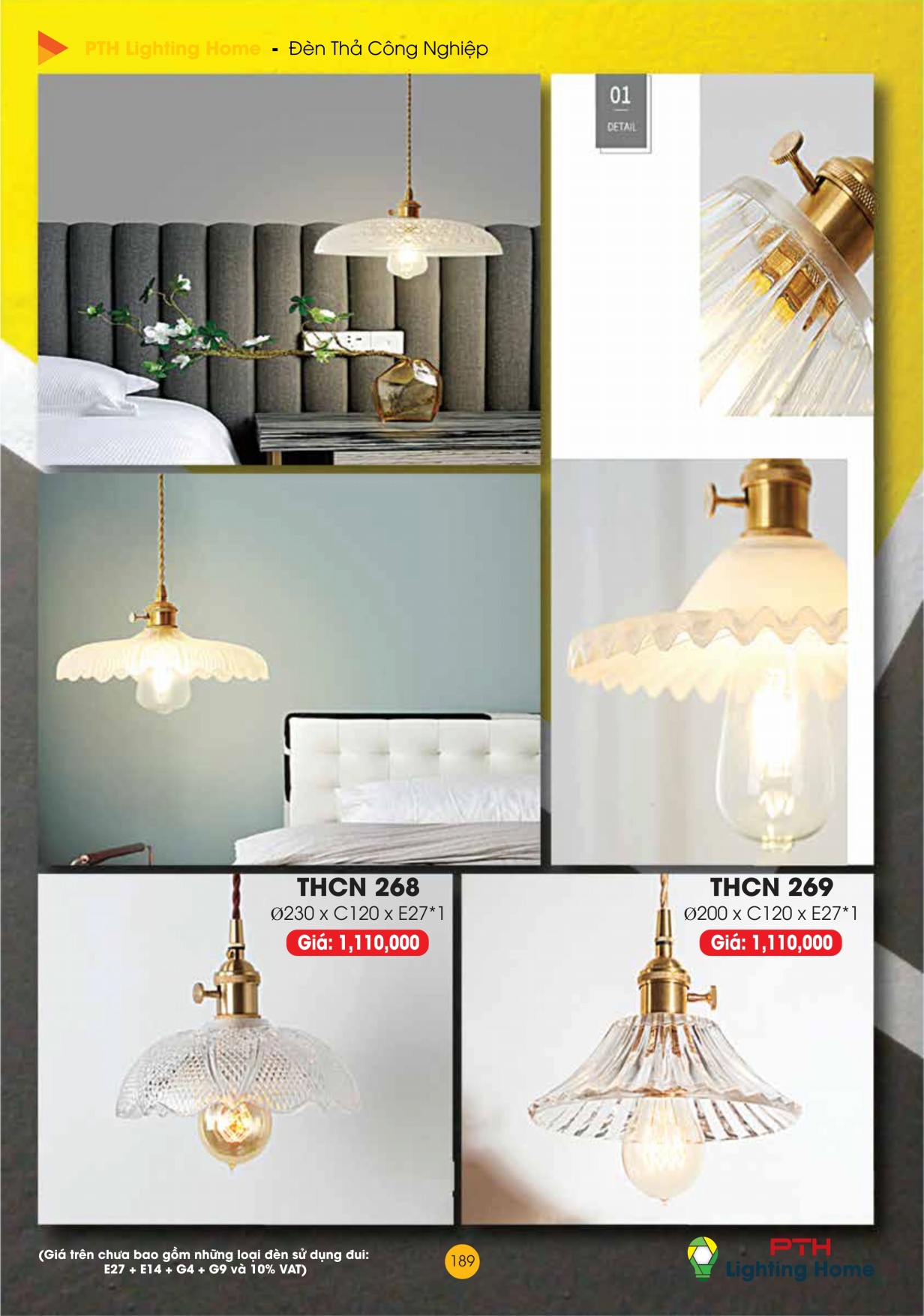 189 - Đèn Thả Cà Phê Công Nghiệp Lighting Home - Catalogue 2023