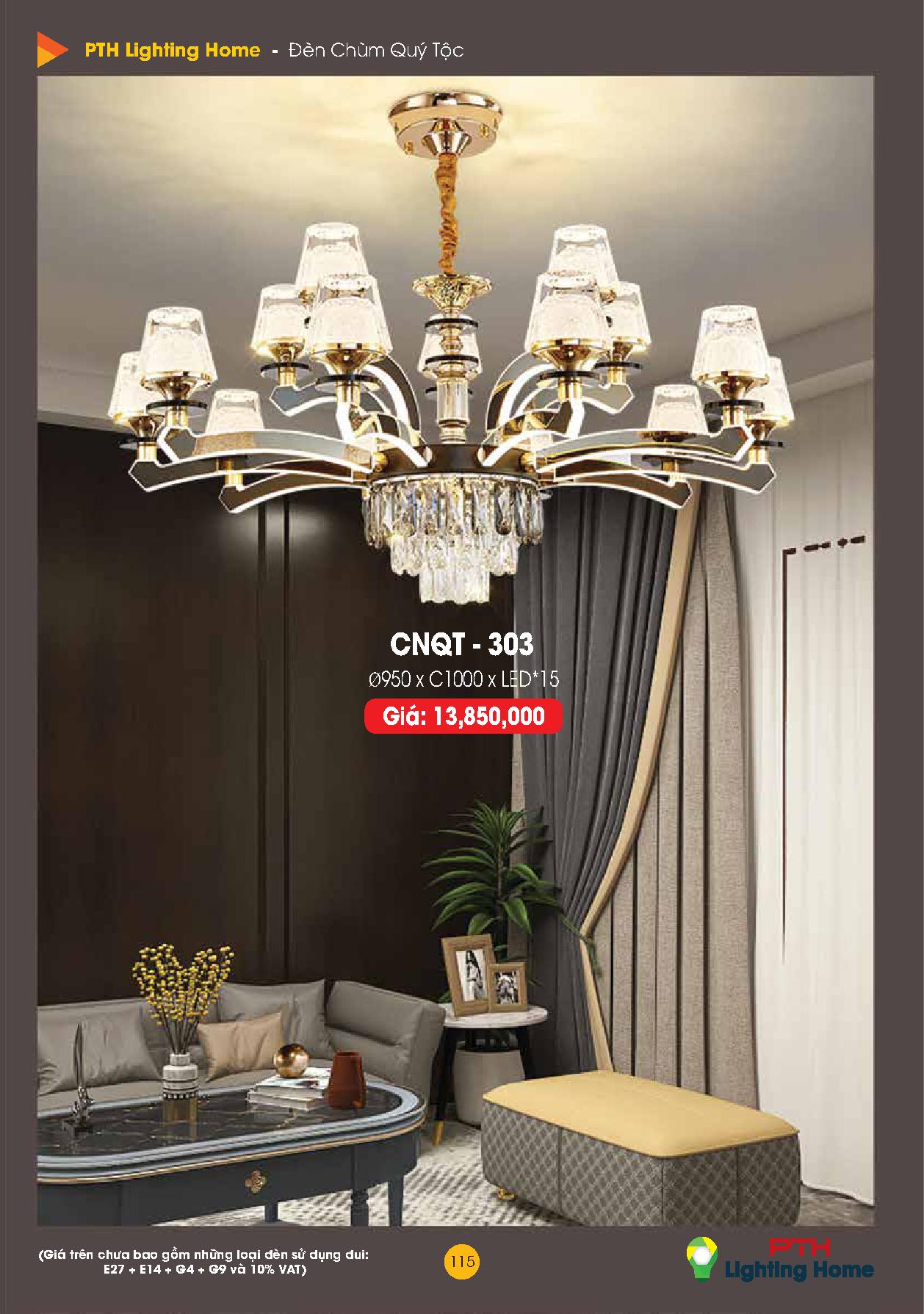 115 - Đèn chùm quý tộc Lighting Home Catalogue 2023