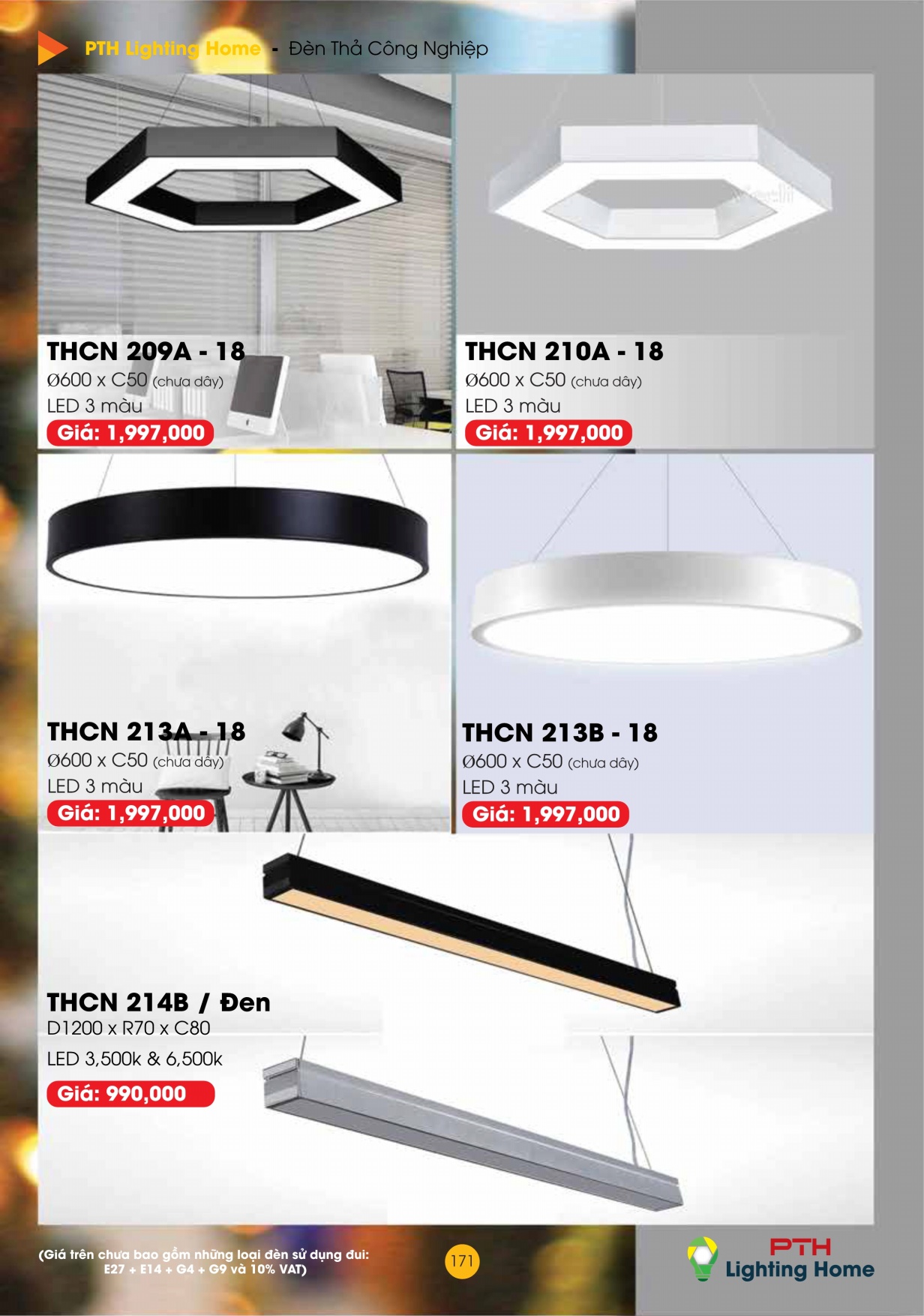 171 - Đèn Thả Cà Phê Công Nghiệp Lighting Home - Catalogue 2023