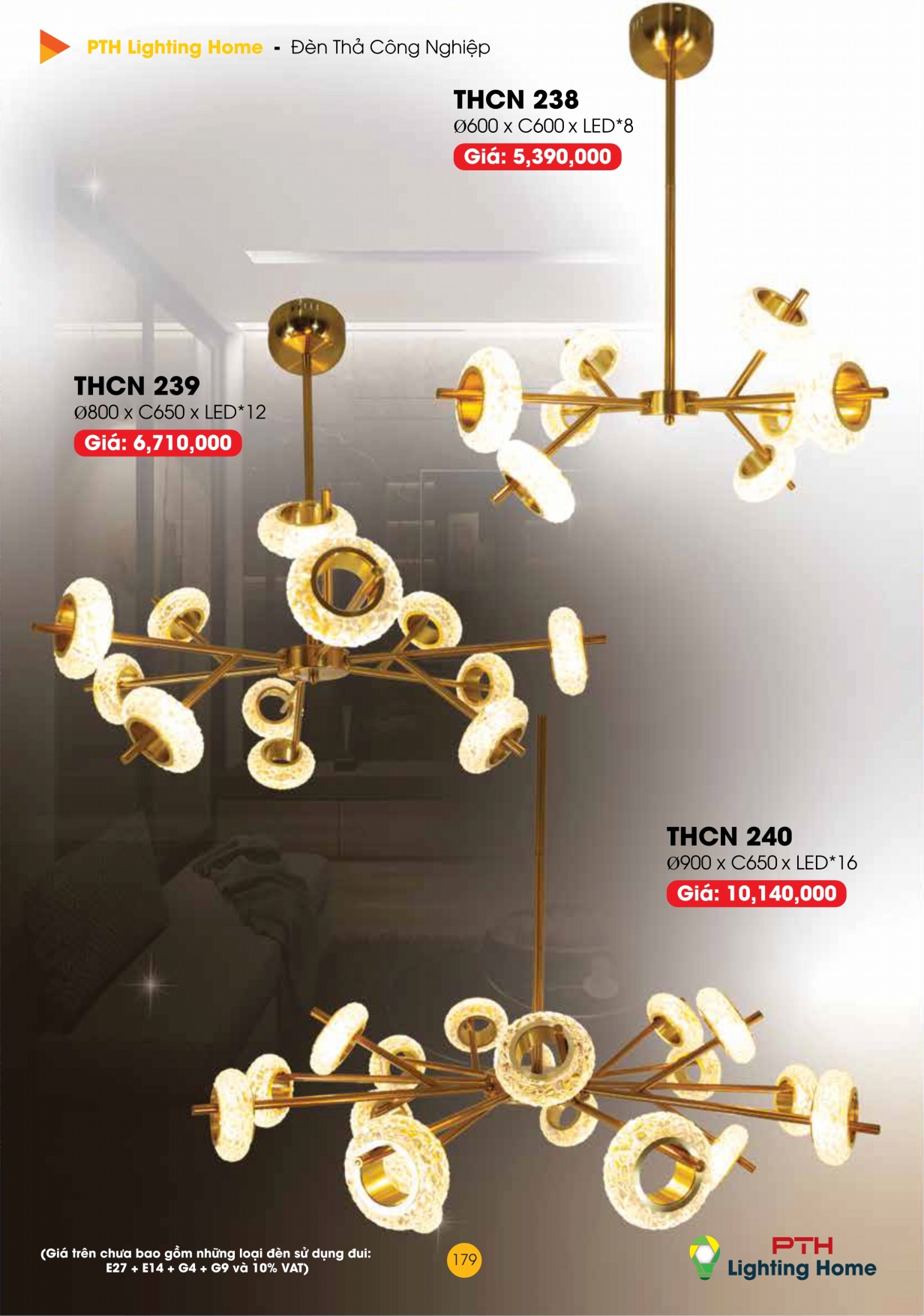 179 - Đèn Thả Cà Phê Công Nghiệp Lighting Home - Catalogue 2023