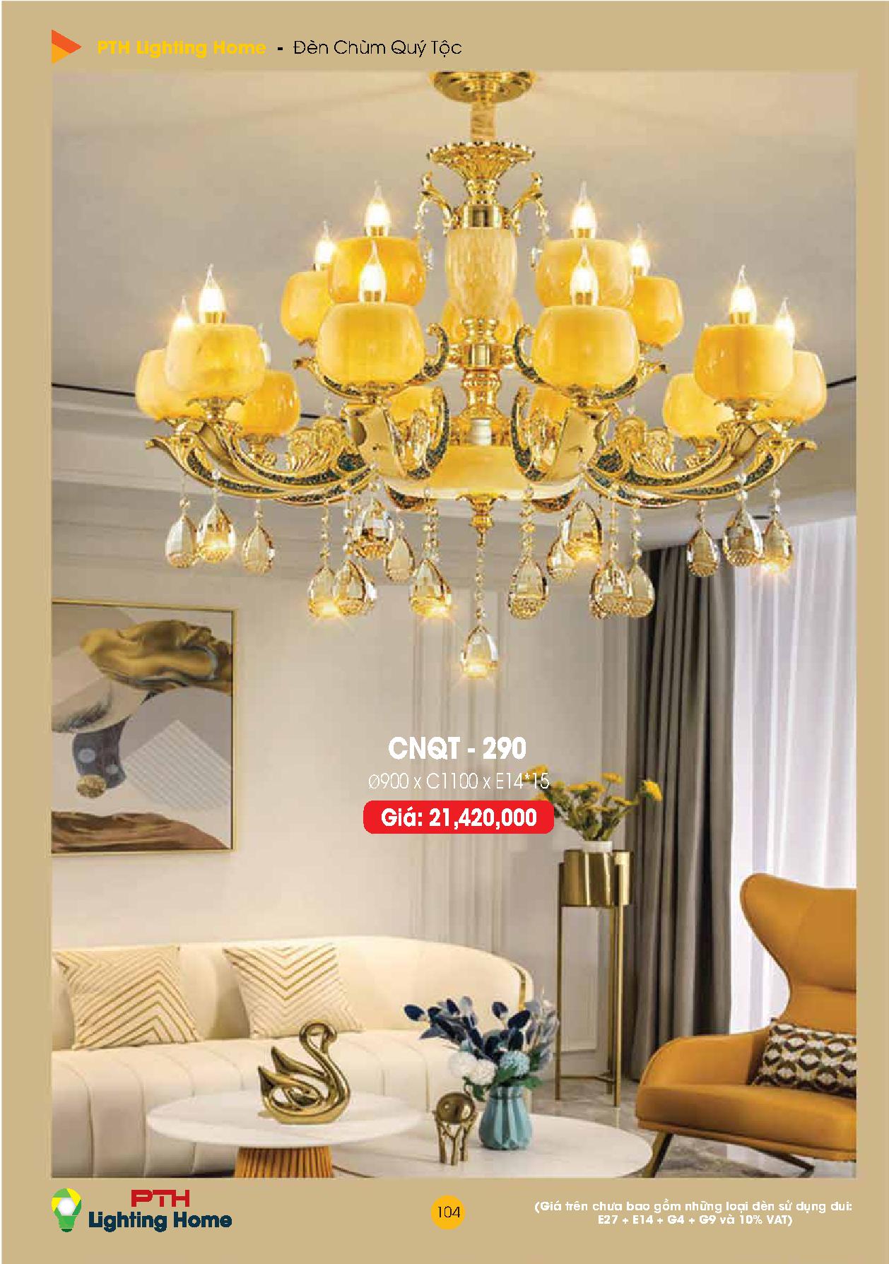 104 - Đèn chùm quý tộc Lighting Home Catalogue 2023