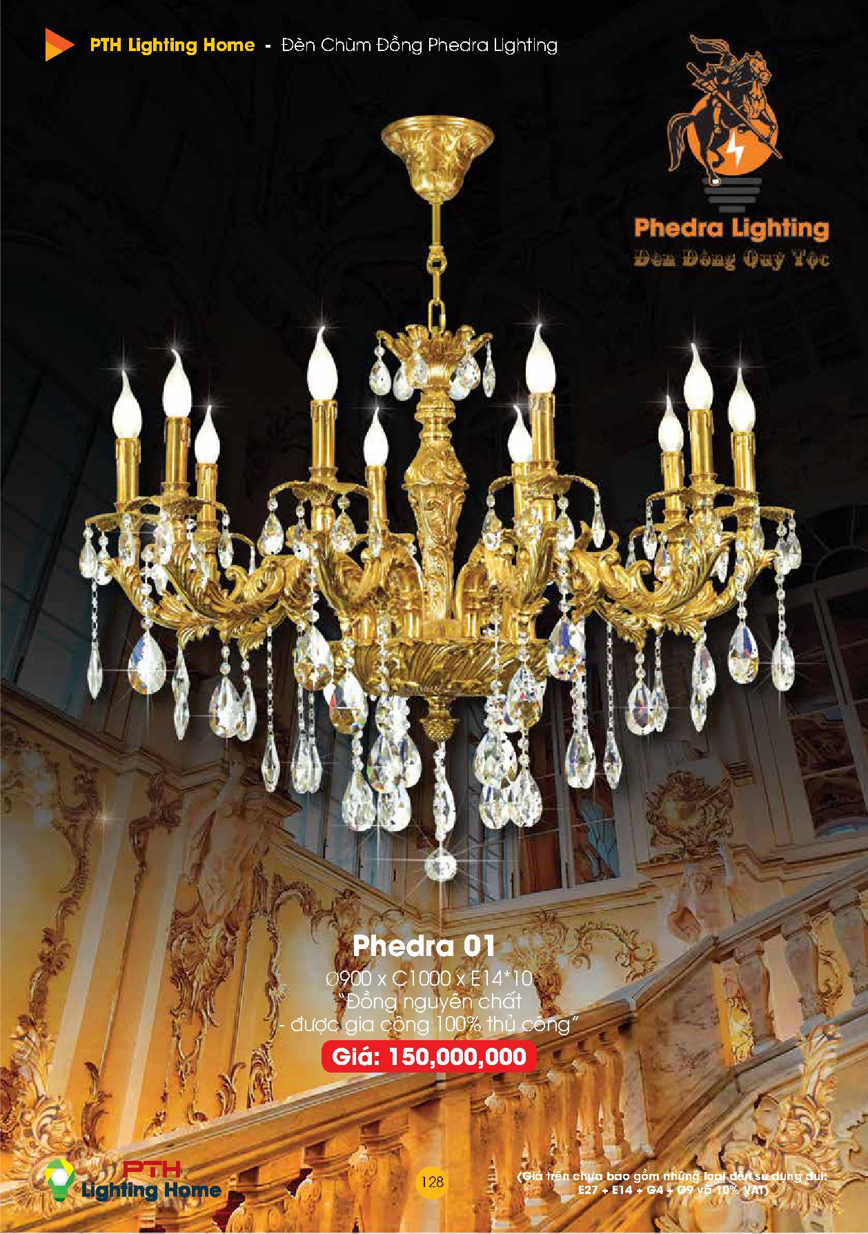 128 - Đèn chùm quý tộc Lighting Home Catalogue 2023