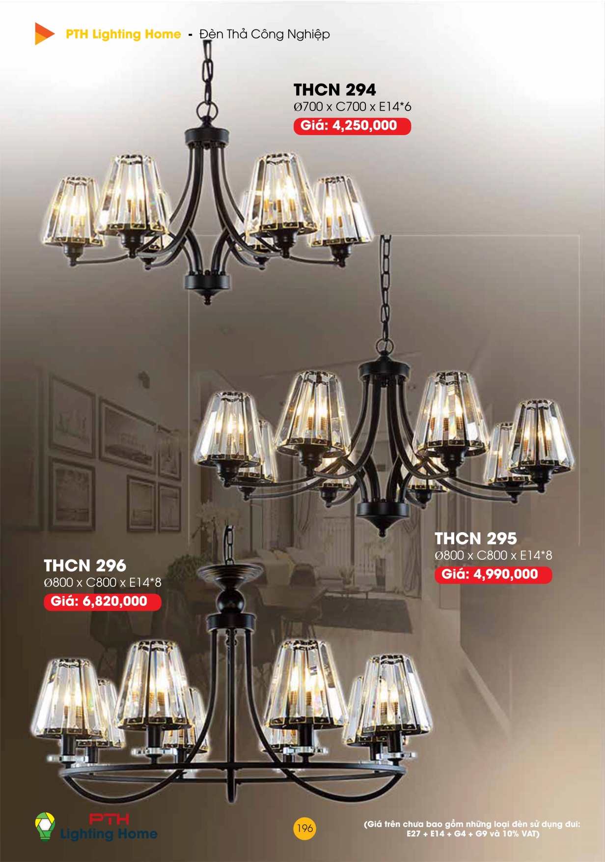 196 - Đèn Thả Cà Phê Công Nghiệp Lighting Home - Catalogue 2023