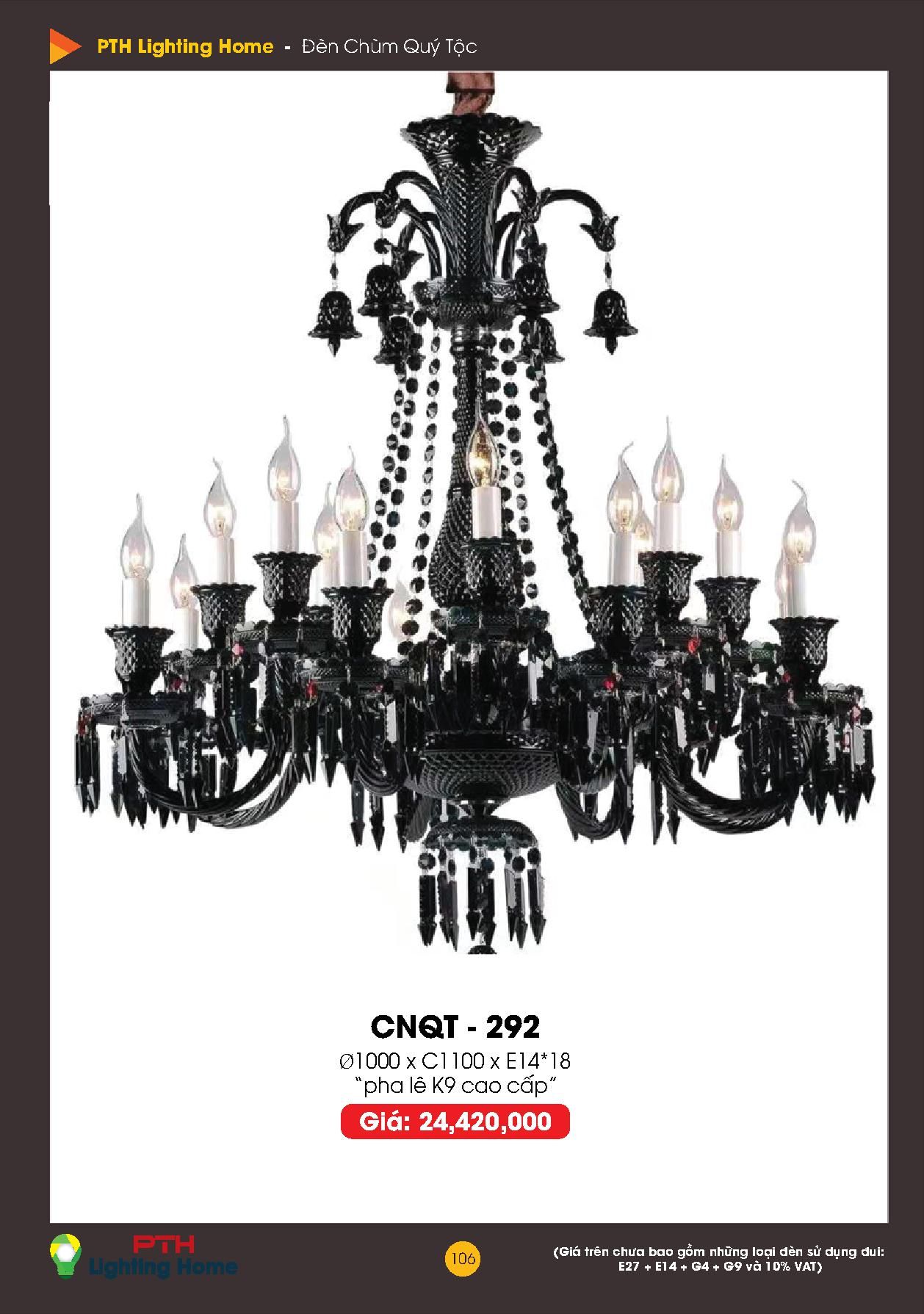 106 - Đèn chùm quý tộc Lighting Home Catalogue 2023