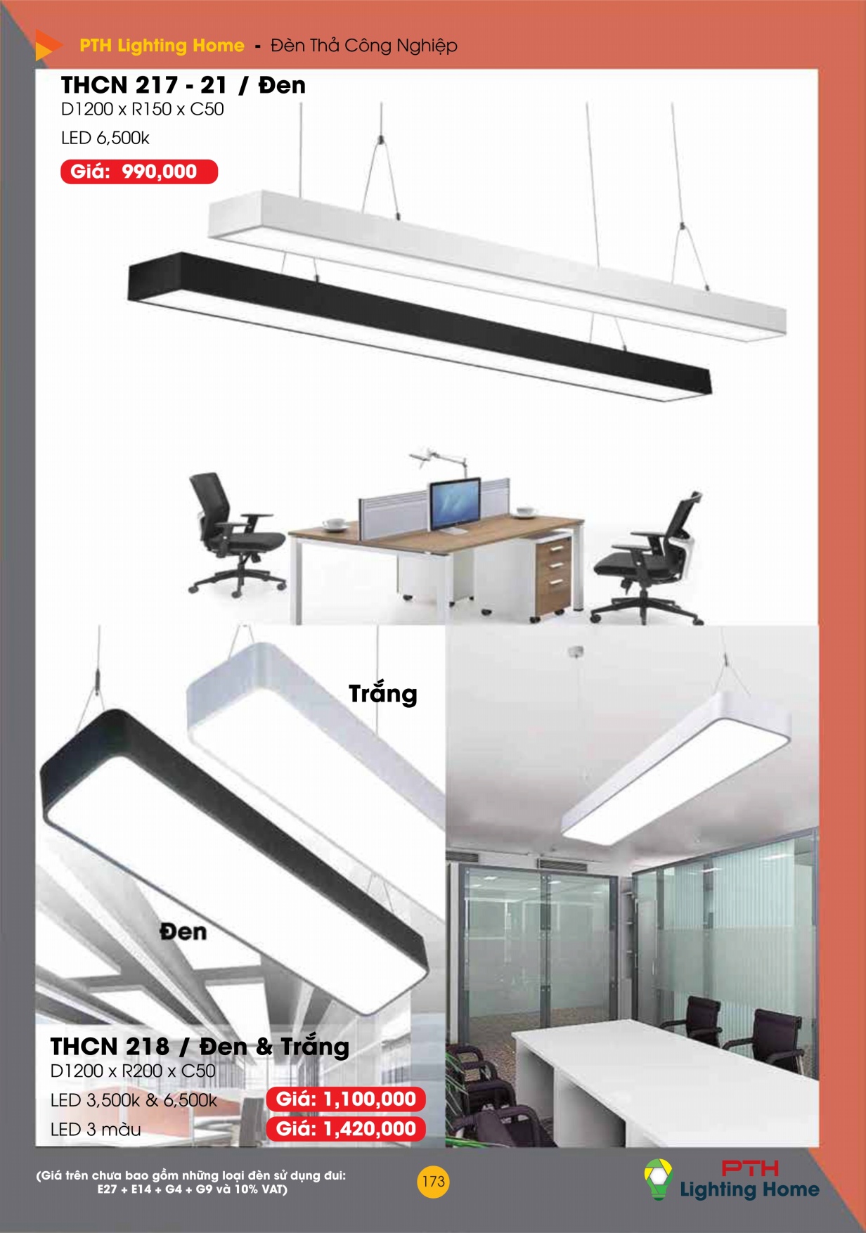 173 - Đèn Thả Cà Phê Công Nghiệp Lighting Home - Catalogue 2023