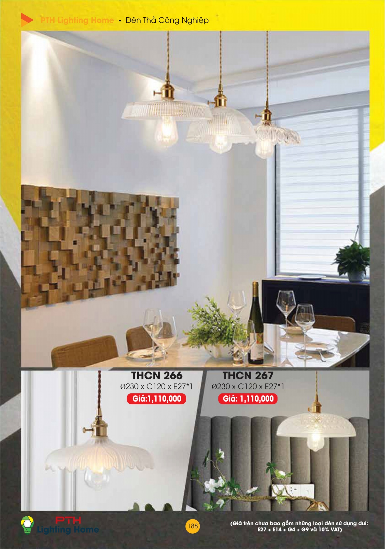 188 - Đèn Thả Cà Phê Công Nghiệp Lighting Home - Catalogue 2023