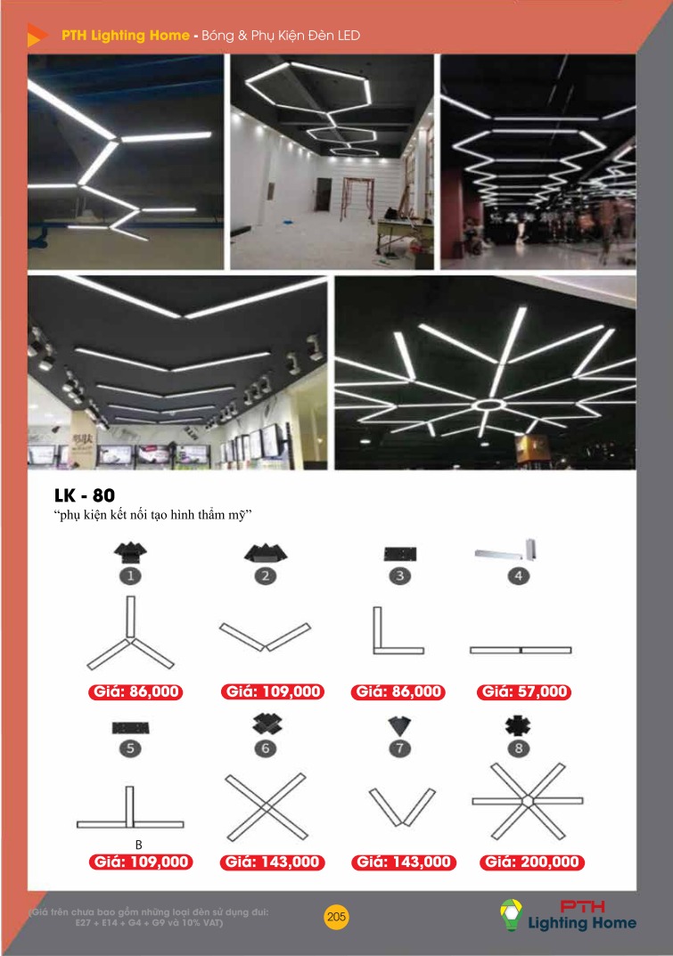 205 - Bóng đèn và phụ kiện đèn Led Lighting Home