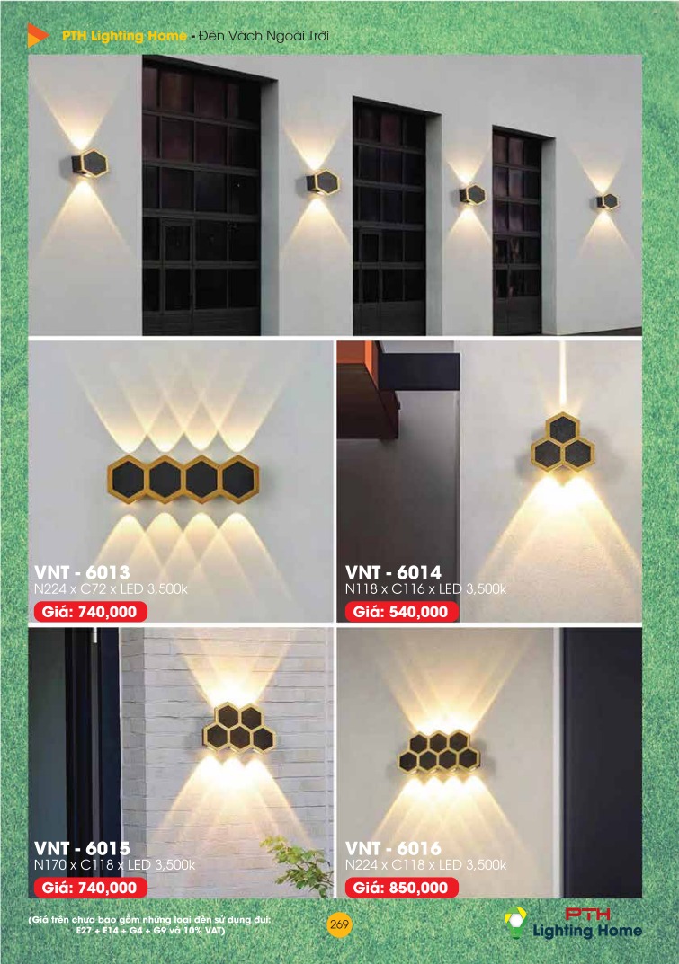 269 Đèn Vách Ngoài Trời Lighting Home