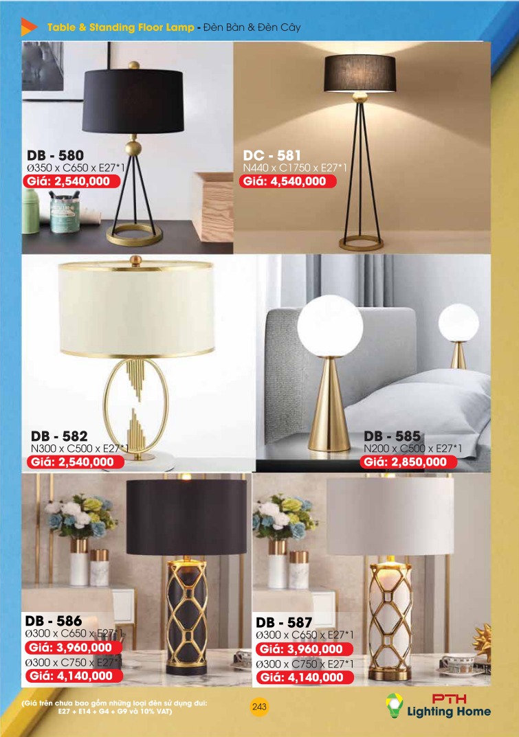 243 Đèn Bàn, Đèn Cây Lighting Home