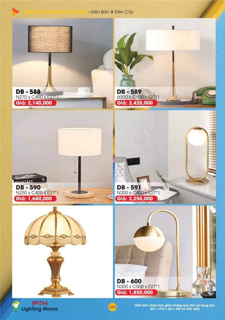 244 Đèn Bàn, Đèn Cây Lighting Home