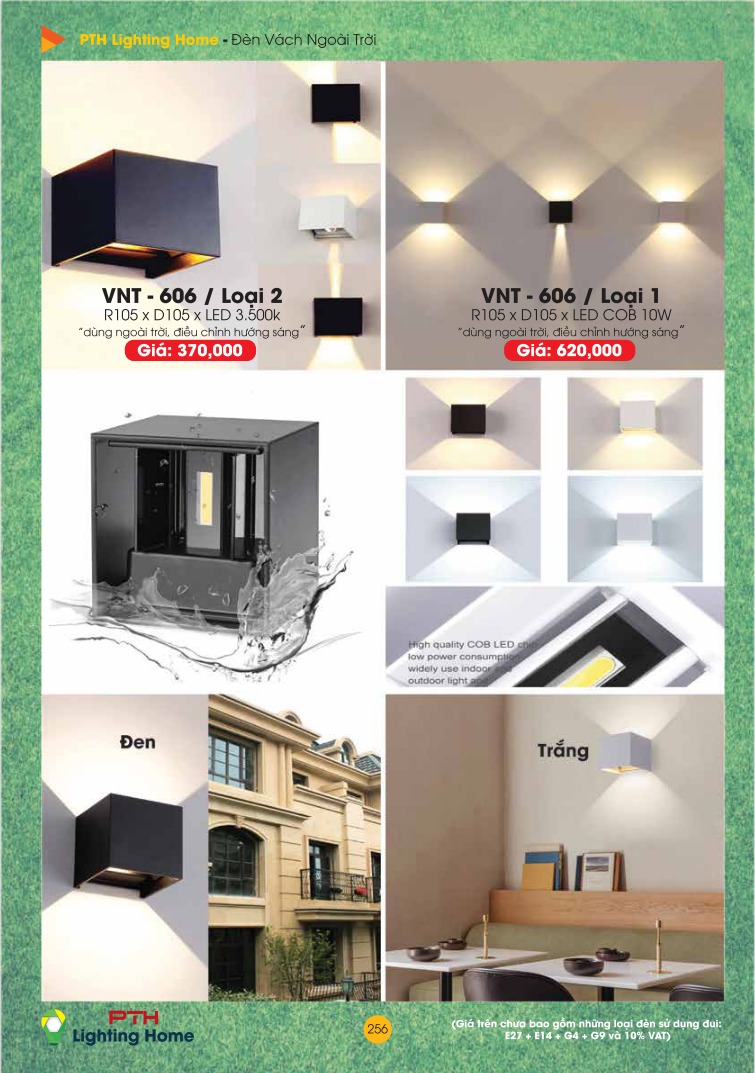 256 Đèn Vách Ngoài Trời Lighting Home