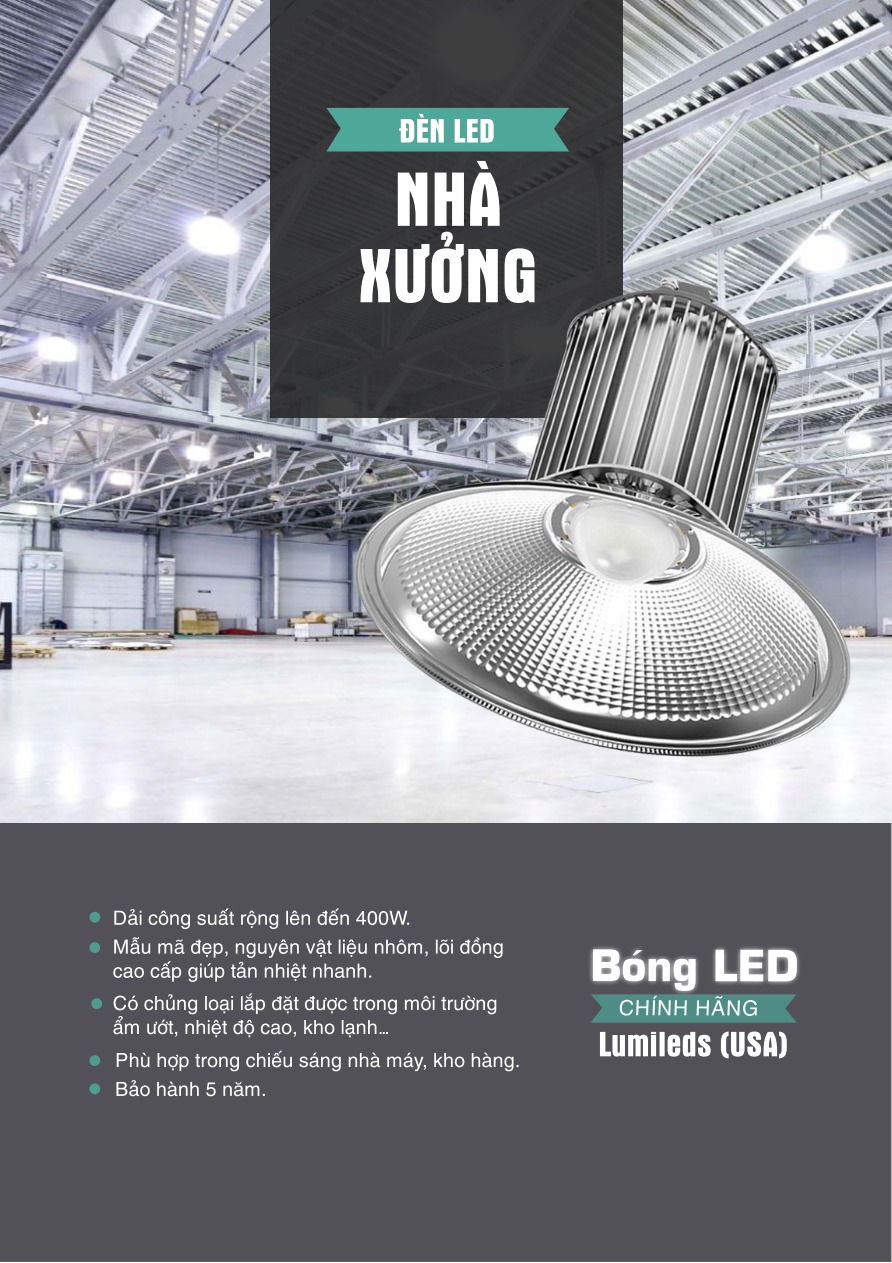 Đèn nhà xưởng 300W mẫu D (VinaLed)