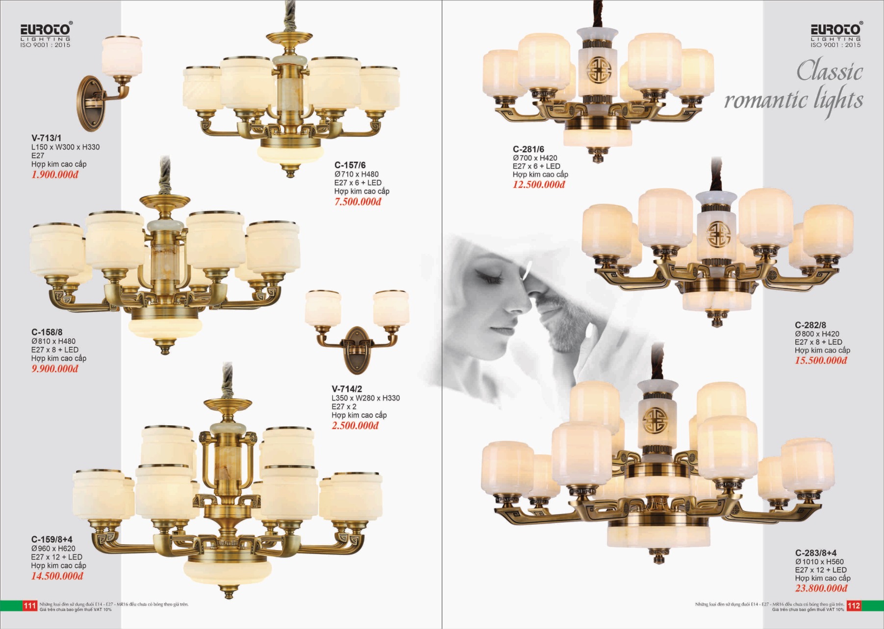 Bảng giá Đèn Trang Trí EUROTO Lighting (Catalogue 2023-2024)