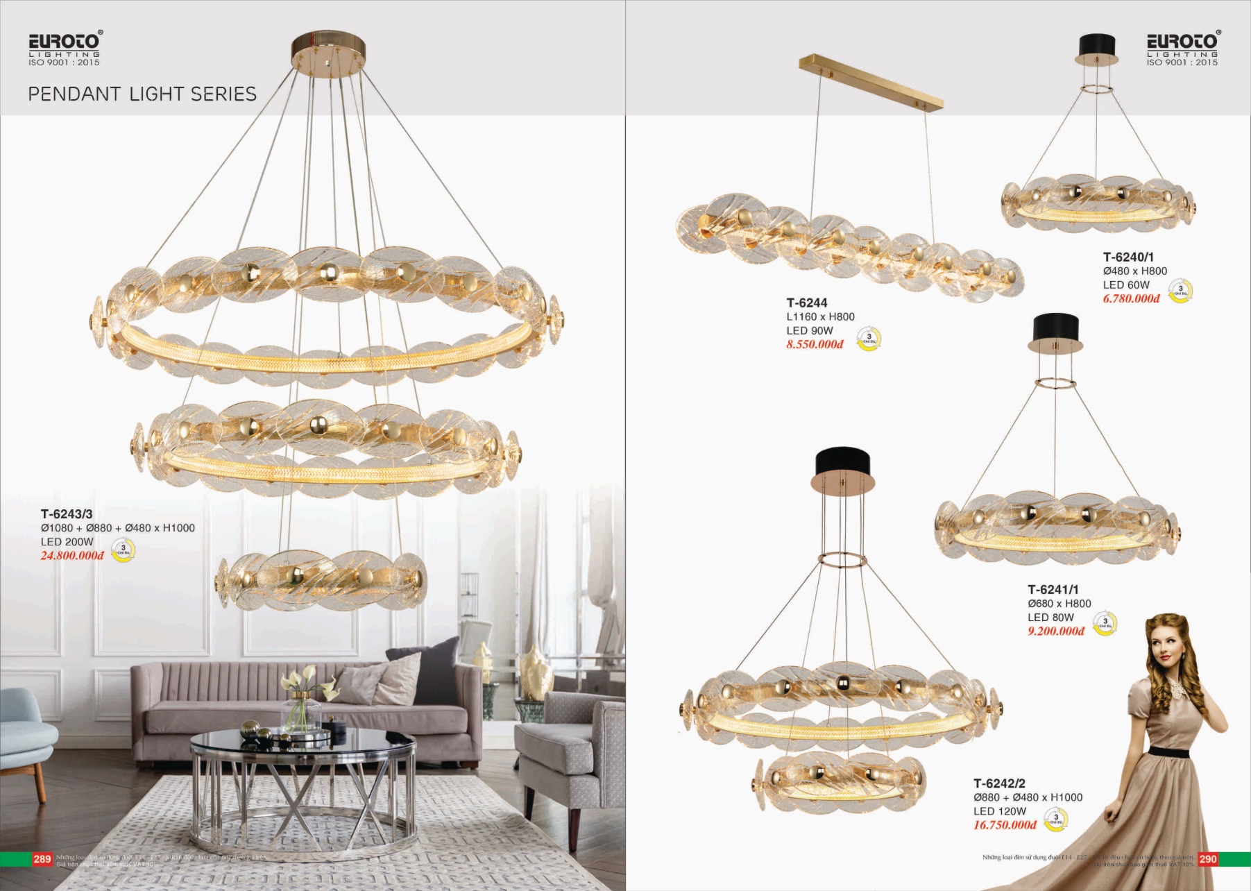 Bảng giá Đèn Trang Trí EUROTO Lighting (Catalogue 2023-2024)