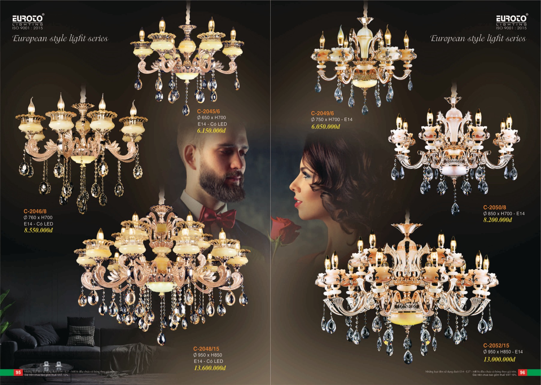 Bảng giá Đèn Trang Trí EUROTO Lighting (Catalogue 2023-2024)