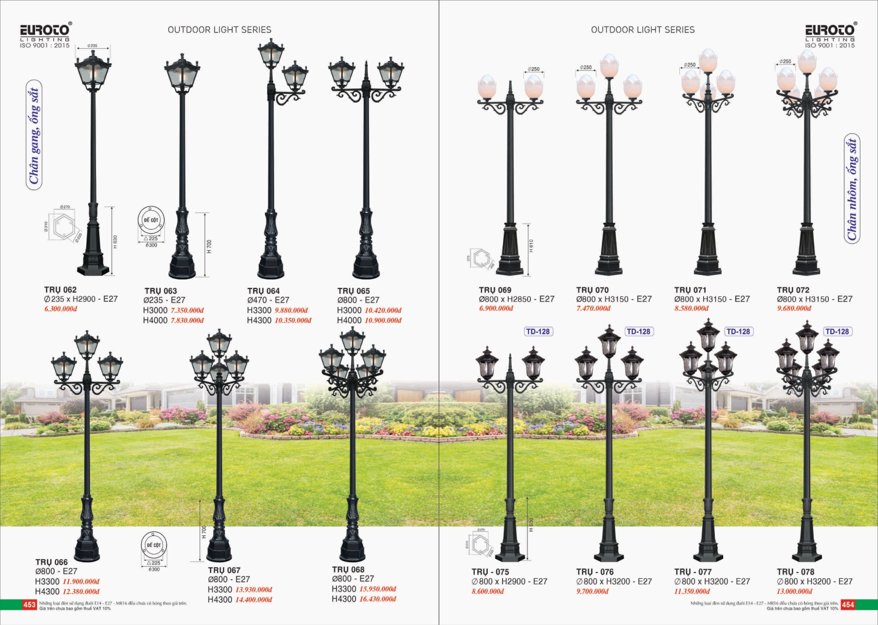 Bảng giá Đèn Trang Trí EUROTO Lighting (Catalogue 2023-2024)