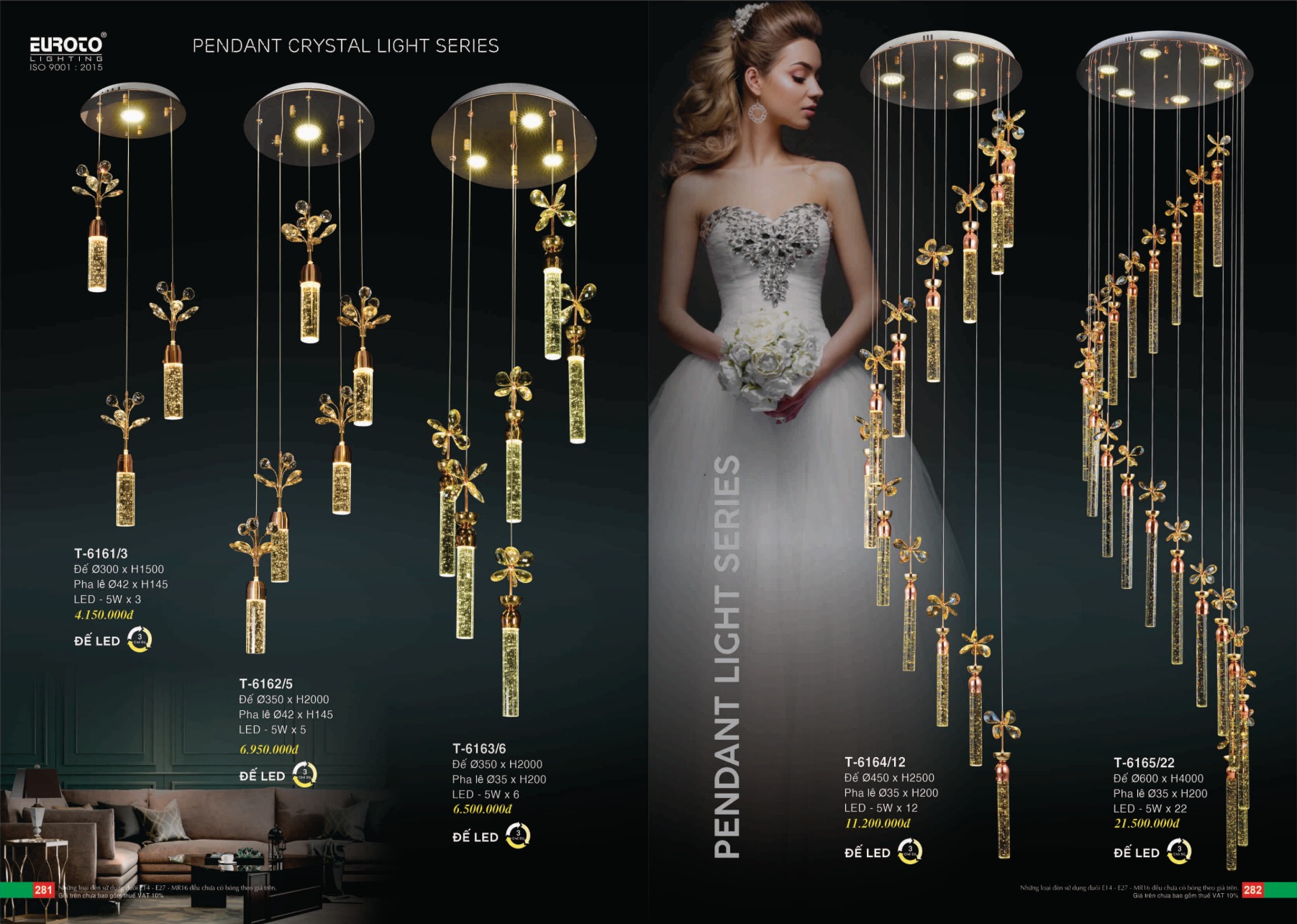 Bảng giá Đèn Trang Trí EUROTO Lighting (Catalogue 2023-2024)