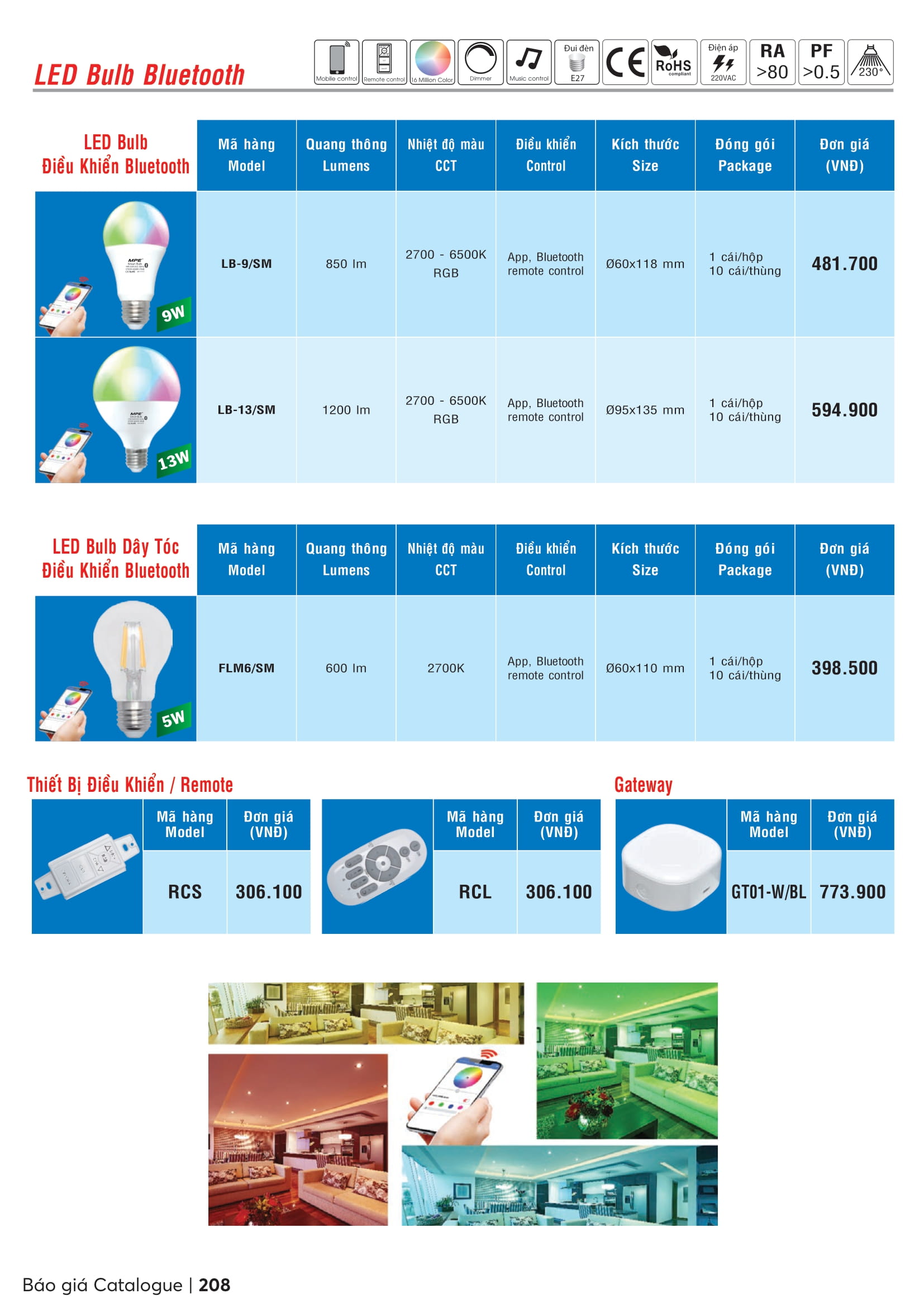 Catalogue MPE 2023-2024 ( Bảng giá Đèn Led & Thiết bị điện MPE mới nhất )