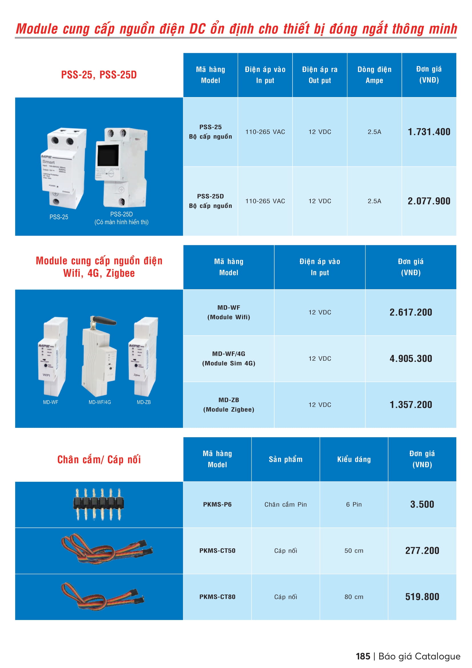 Catalogue MPE 2023-2024 ( Bảng giá Đèn Led & Thiết bị điện MPE mới nhất )