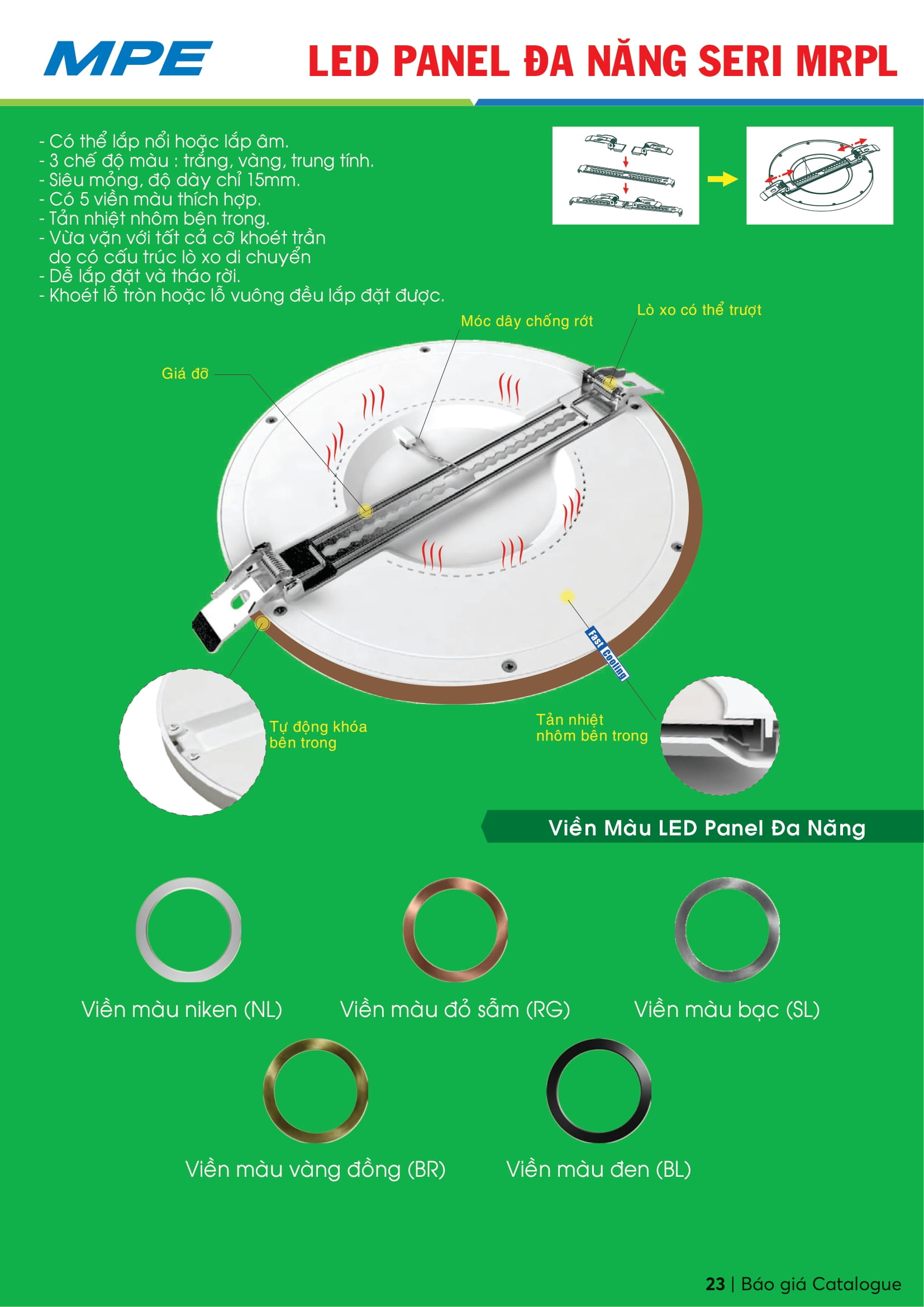 Catalogue MPE 2023-2024 ( Bảng giá Đèn Led & Thiết bị điện MPE mới nhất )