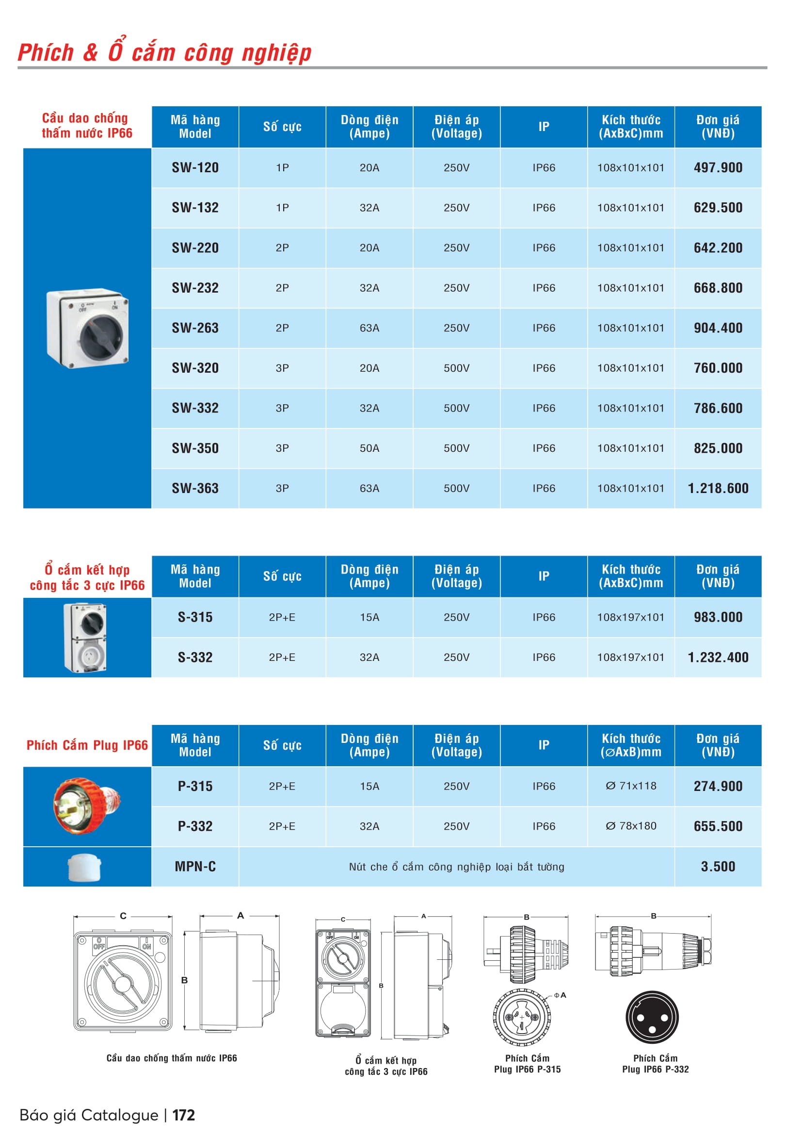 Catalogue MPE 2023-2024 ( Bảng giá Đèn Led & Thiết bị điện MPE mới nhất )