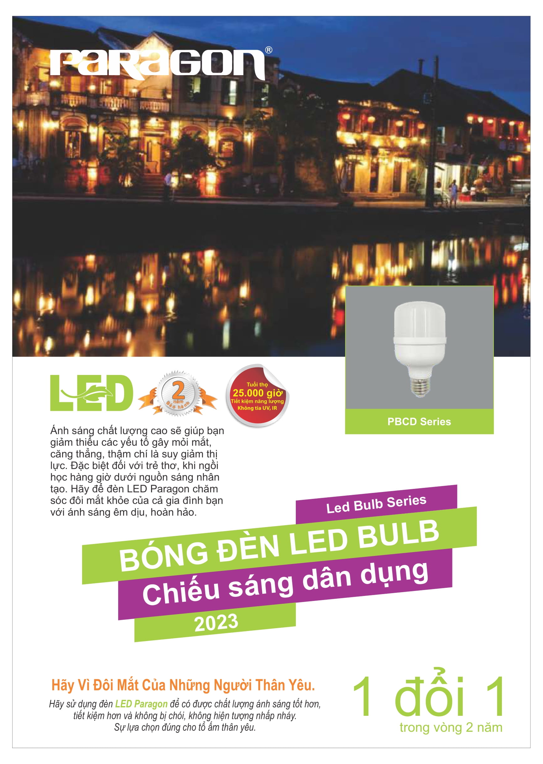 PARAGON - Catalogue Bảng giá Đèn Led Paragon 2023