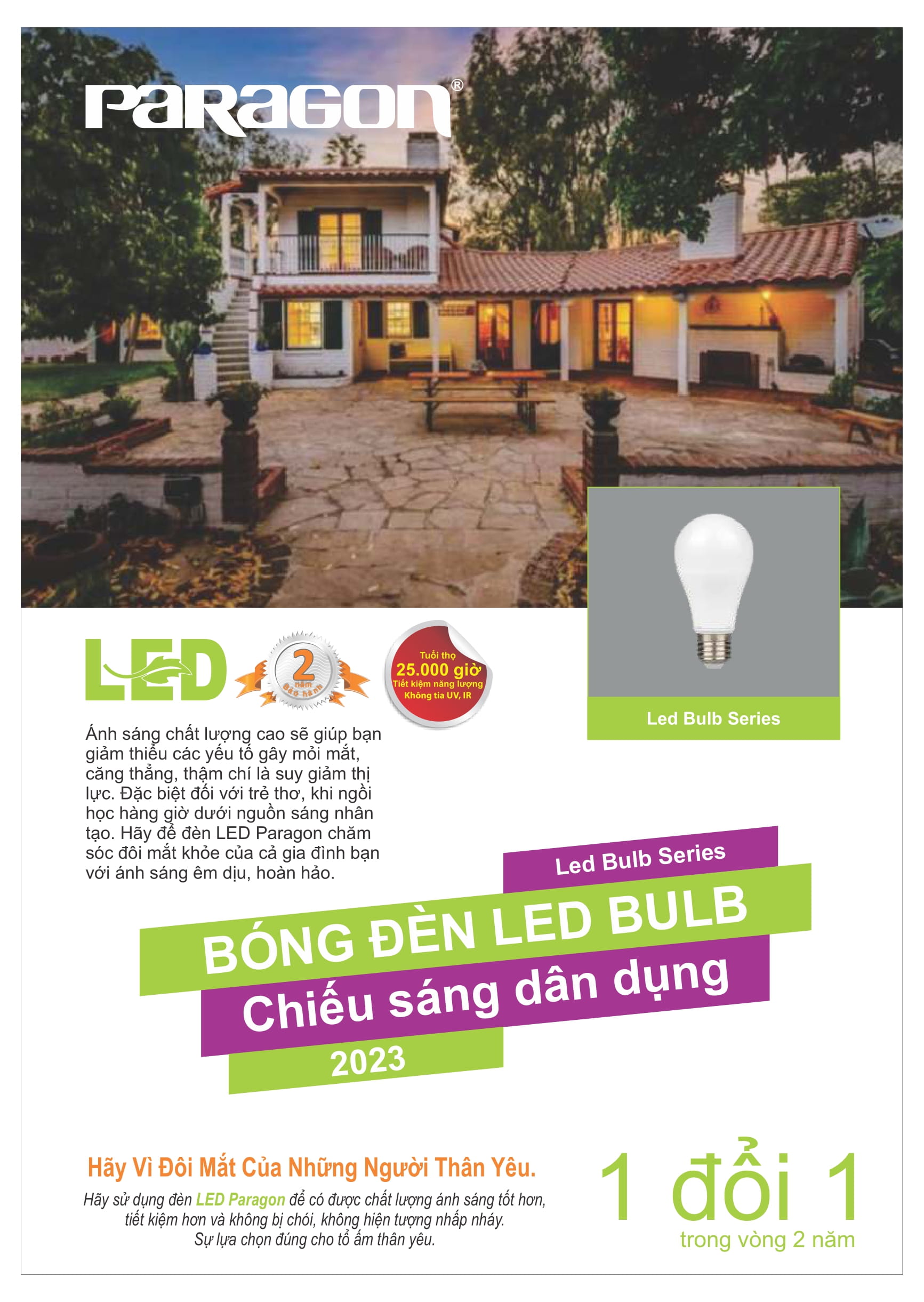 PARAGON - Catalogue Bảng giá Đèn Led Paragon 2023