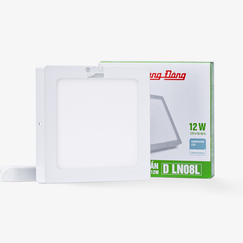 Đèn LED ốp trần vuông Model: LN08 170x170/12W