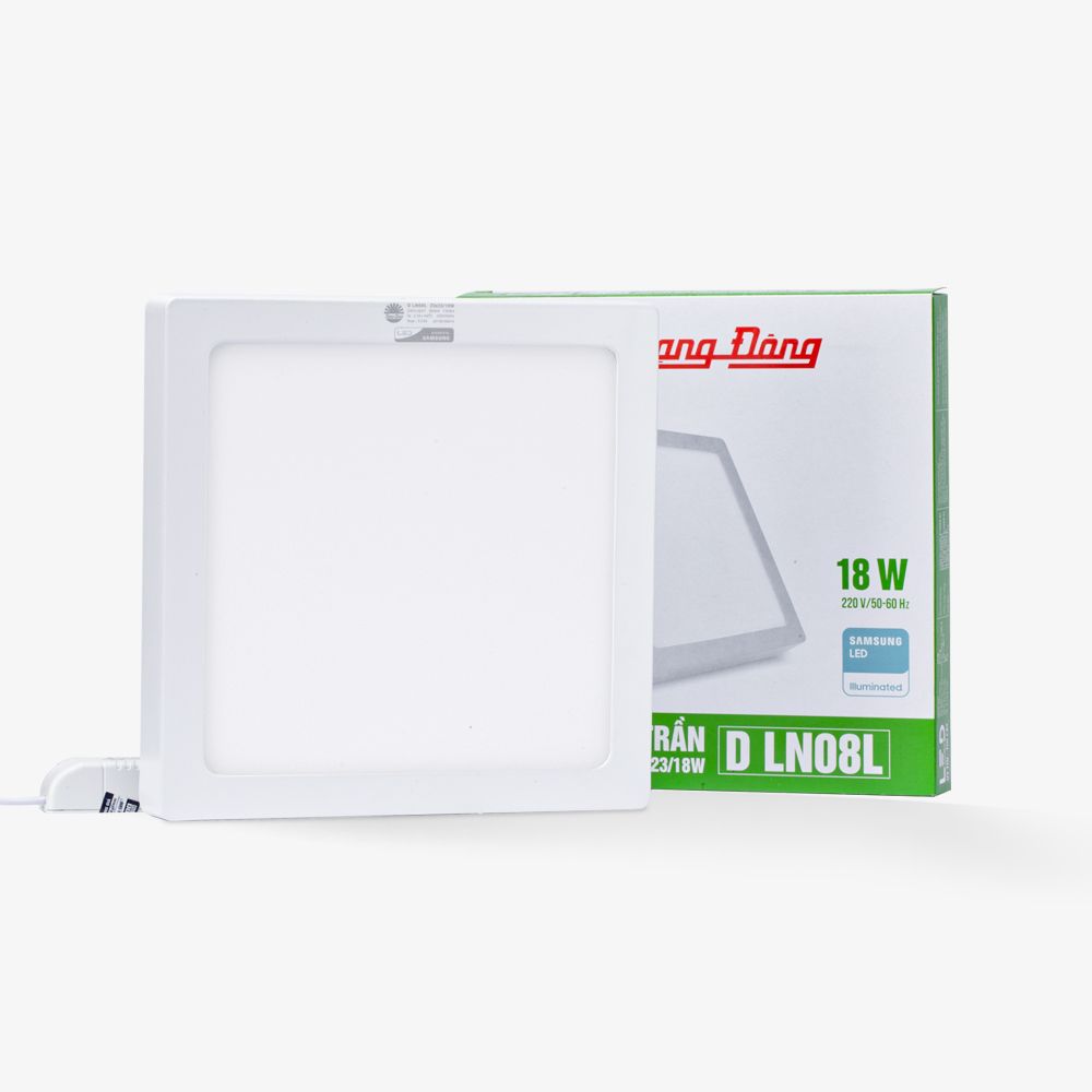 Đèn LED ốp trần vuông Model: LN08 230x230/18W