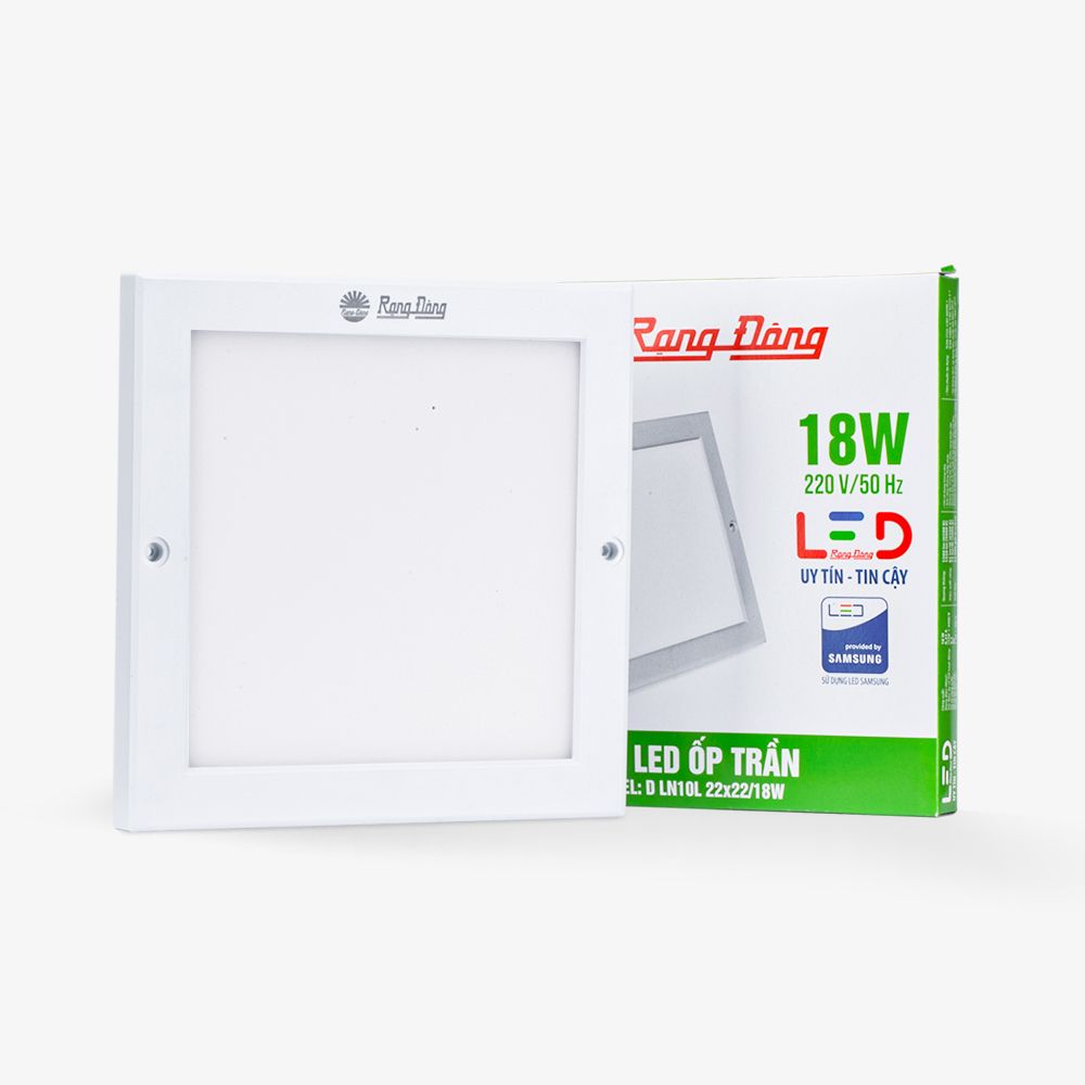 Đèn LED ốp trần vuông Model LN10 220x22018W