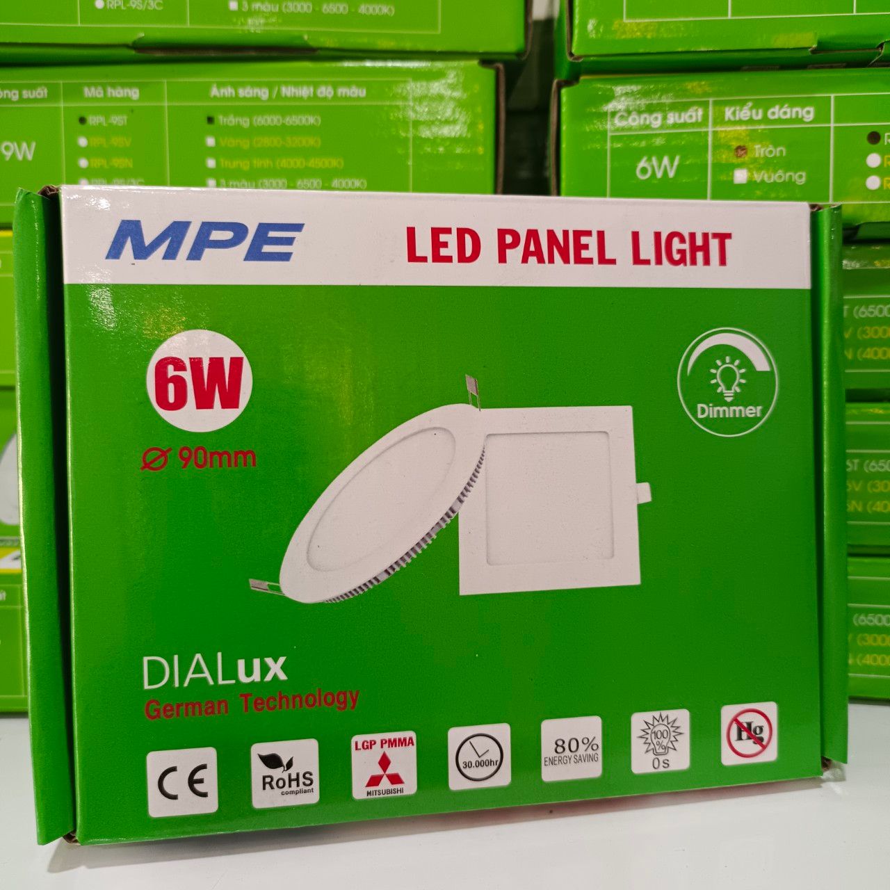 RPL2-6T (Đèn led panel âm trần 6W trắng)