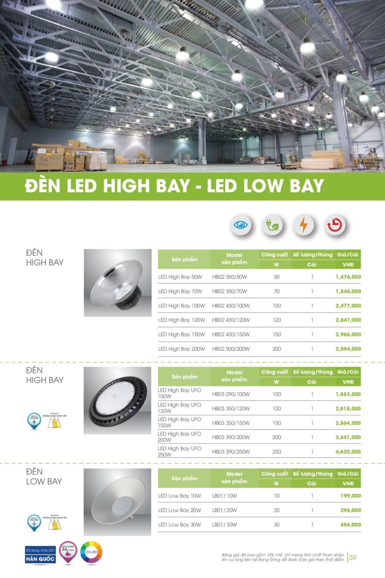 Rạng Đông Catalogue Đèn Led - Bảng giá 2023