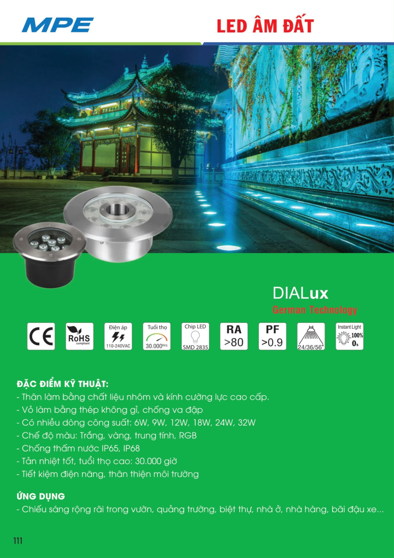 MPE Catalogue 2023 - Bảng Giá Đèn led & Thiết bị điện MPE T3.2023