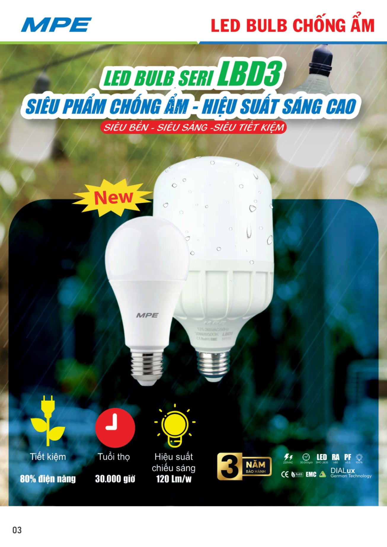 MPE Catalogue 2023 - Bảng Giá Đèn led & Thiết bị điện MPE T3.2023