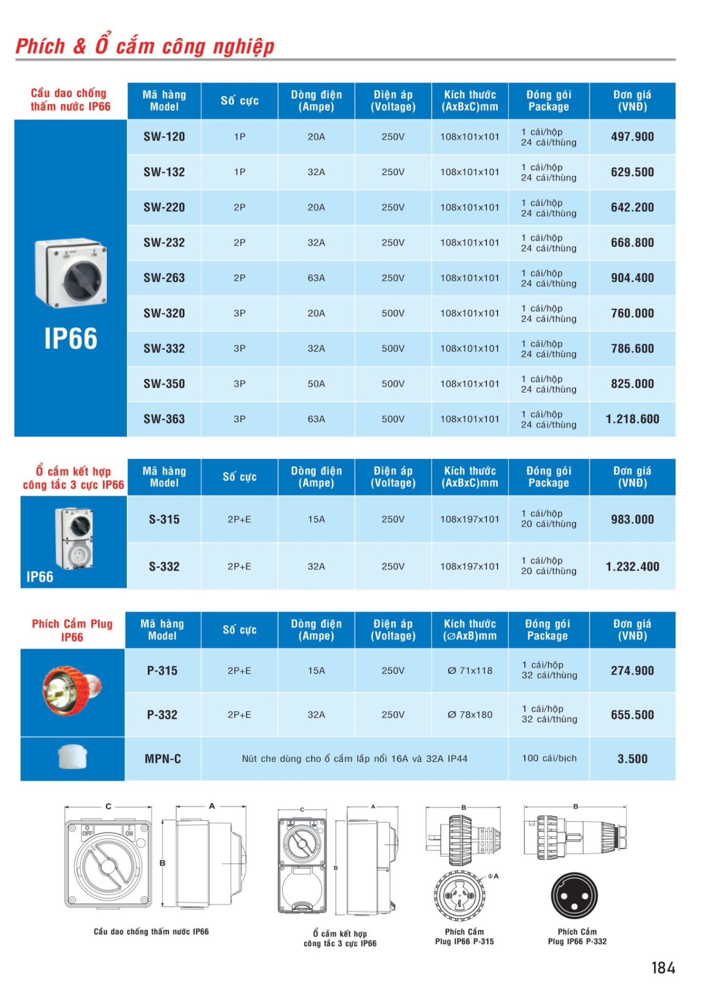 MPE Catalogue 2023 - Bảng Giá Đèn led & Thiết bị điện MPE T3.2023