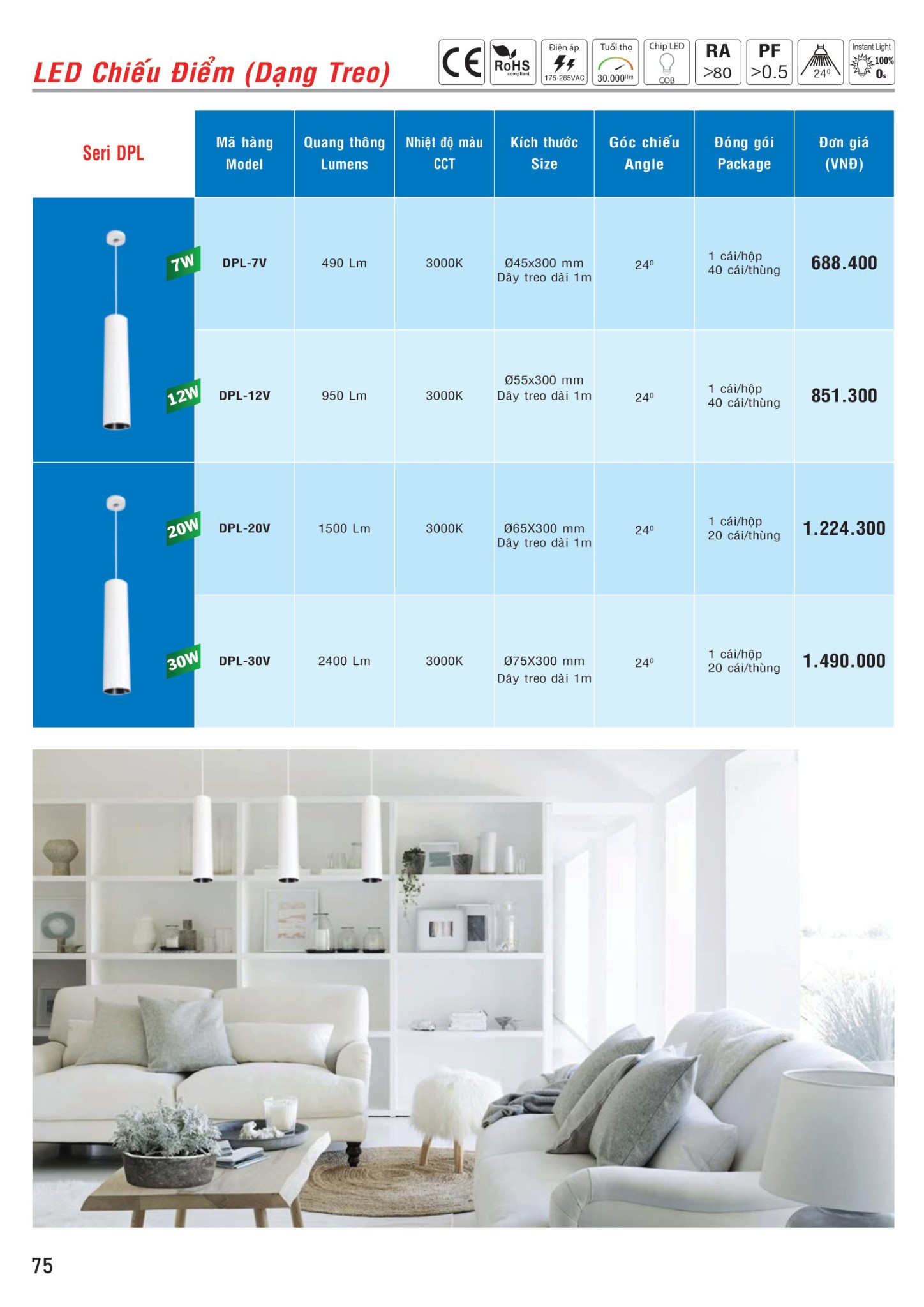 MPE Catalogue 2023 - Bảng Giá Đèn led & Thiết bị điện MPE T3.2023