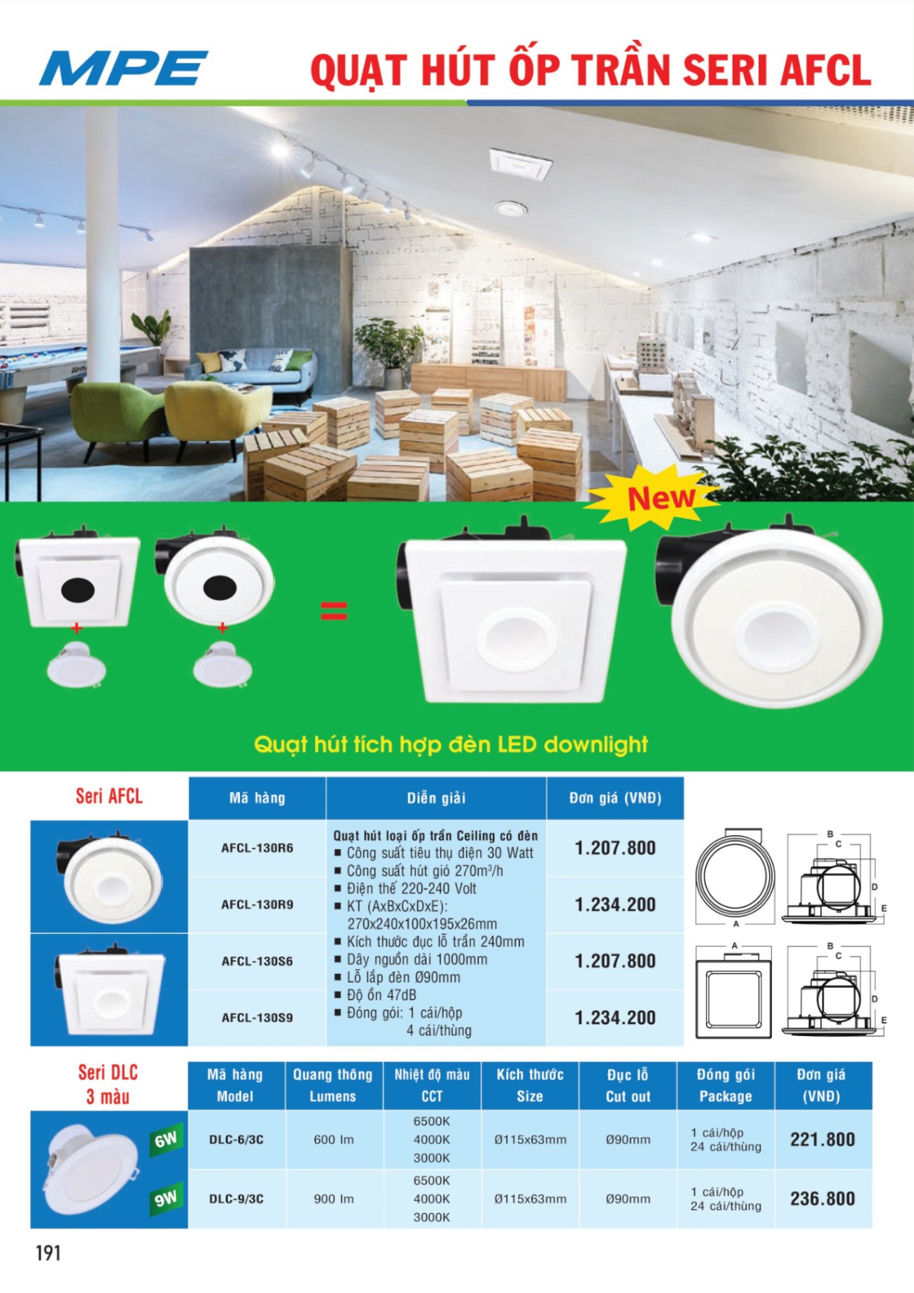 MPE Catalogue 2023 - Bảng Giá Đèn led & Thiết bị điện MPE T3.2023