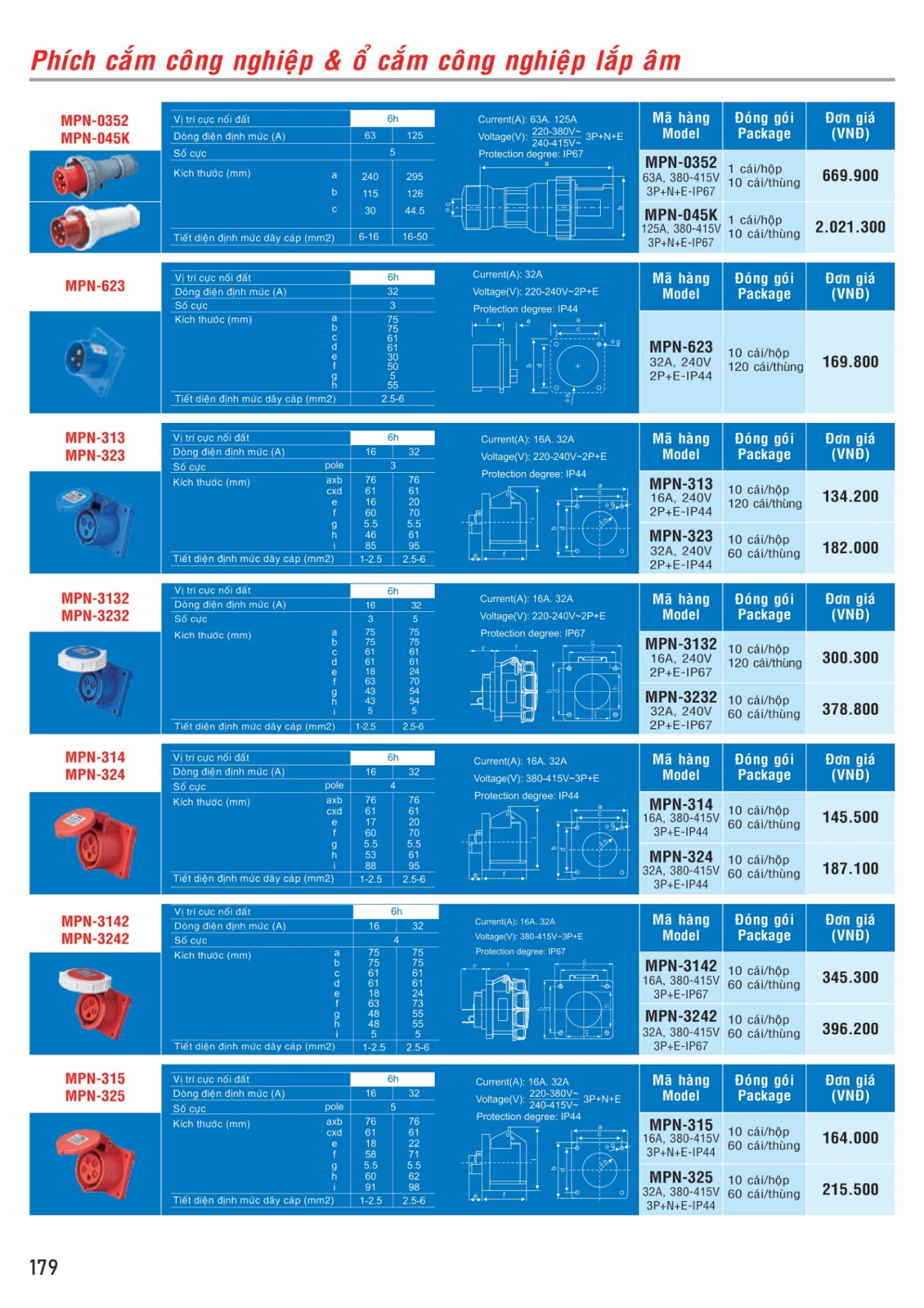 MPE Catalogue 2023 - Bảng Giá Đèn led & Thiết bị điện MPE T3.2023