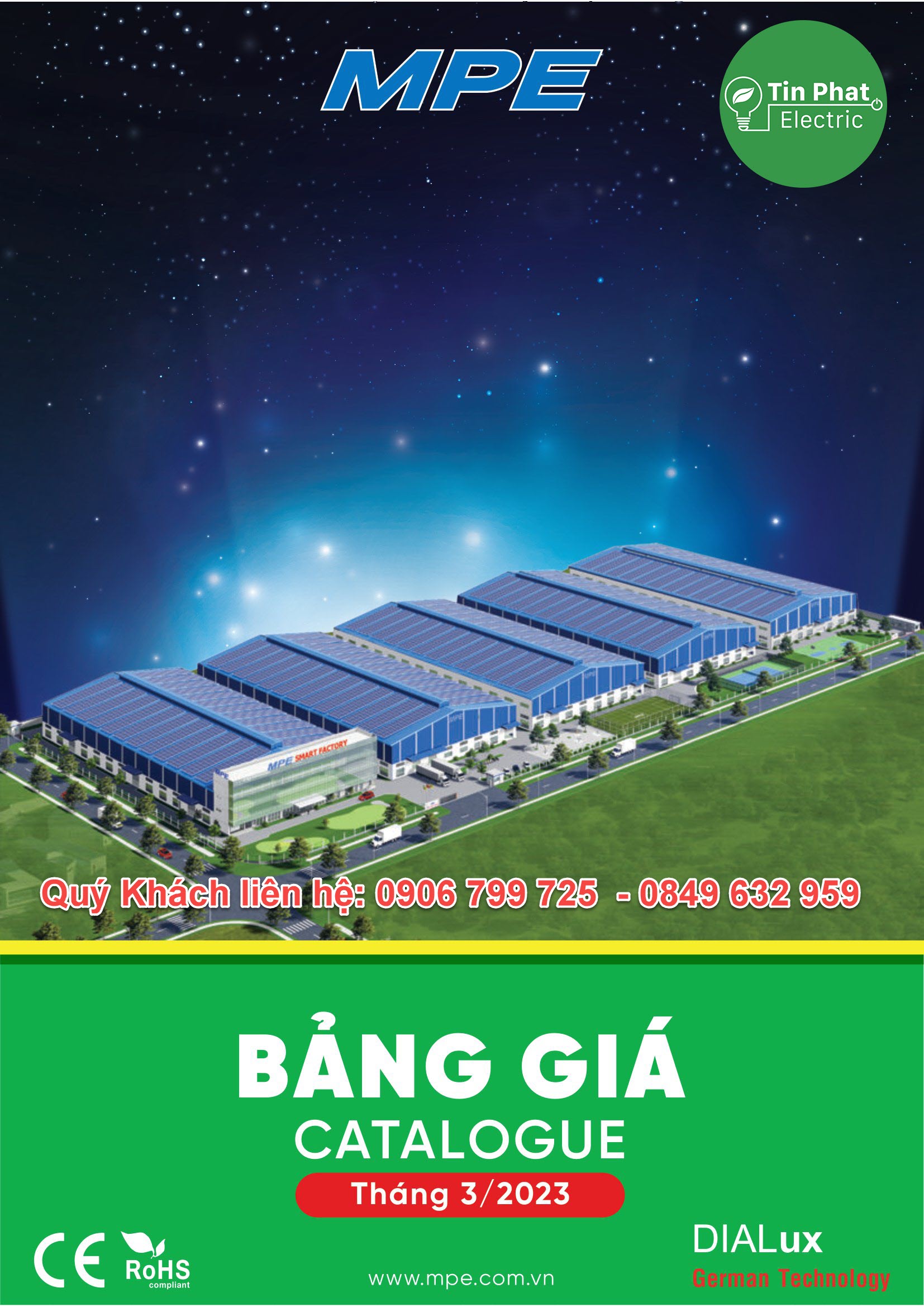 MPE Catalogue 2023 - Bảng Giá Đèn led & Thiết bị điện MPE T3.2023