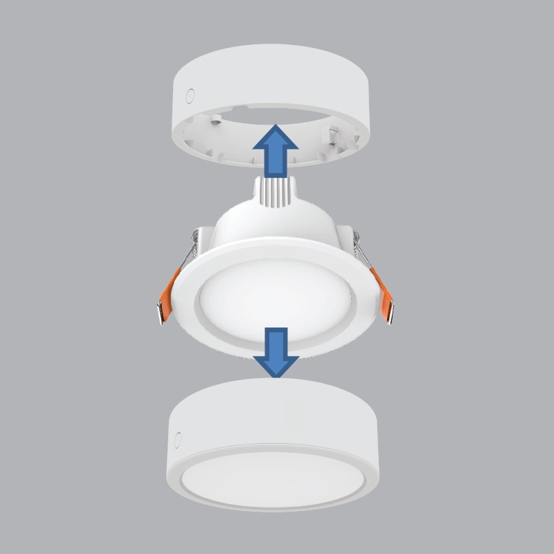 ĐÈN LED DOWNLIGHT 3 MÀU DLEL 9W