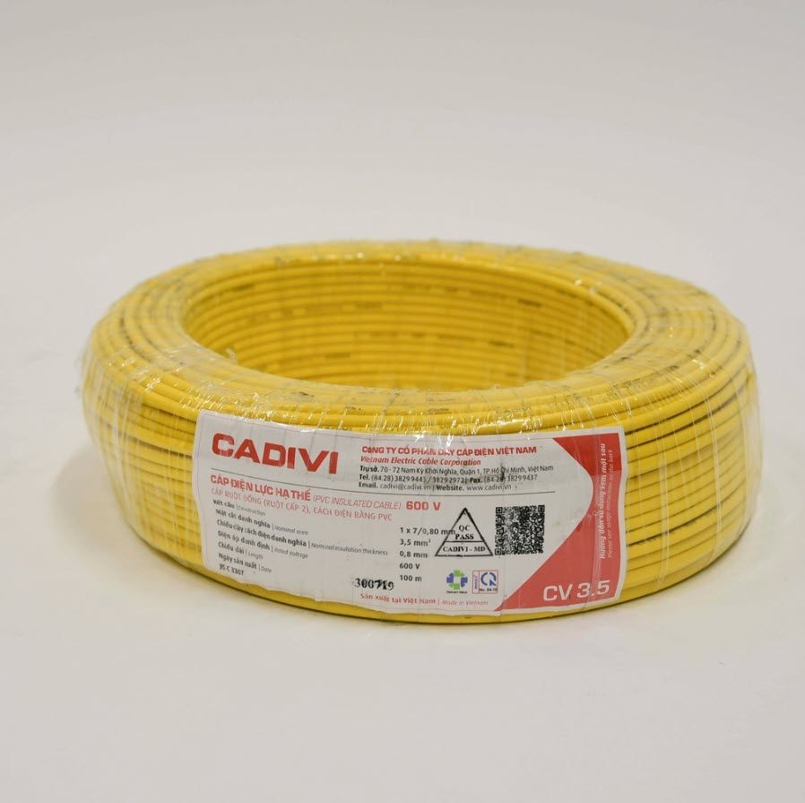 Dây điện Cadivi CV 3.5 - 0,6/1kV