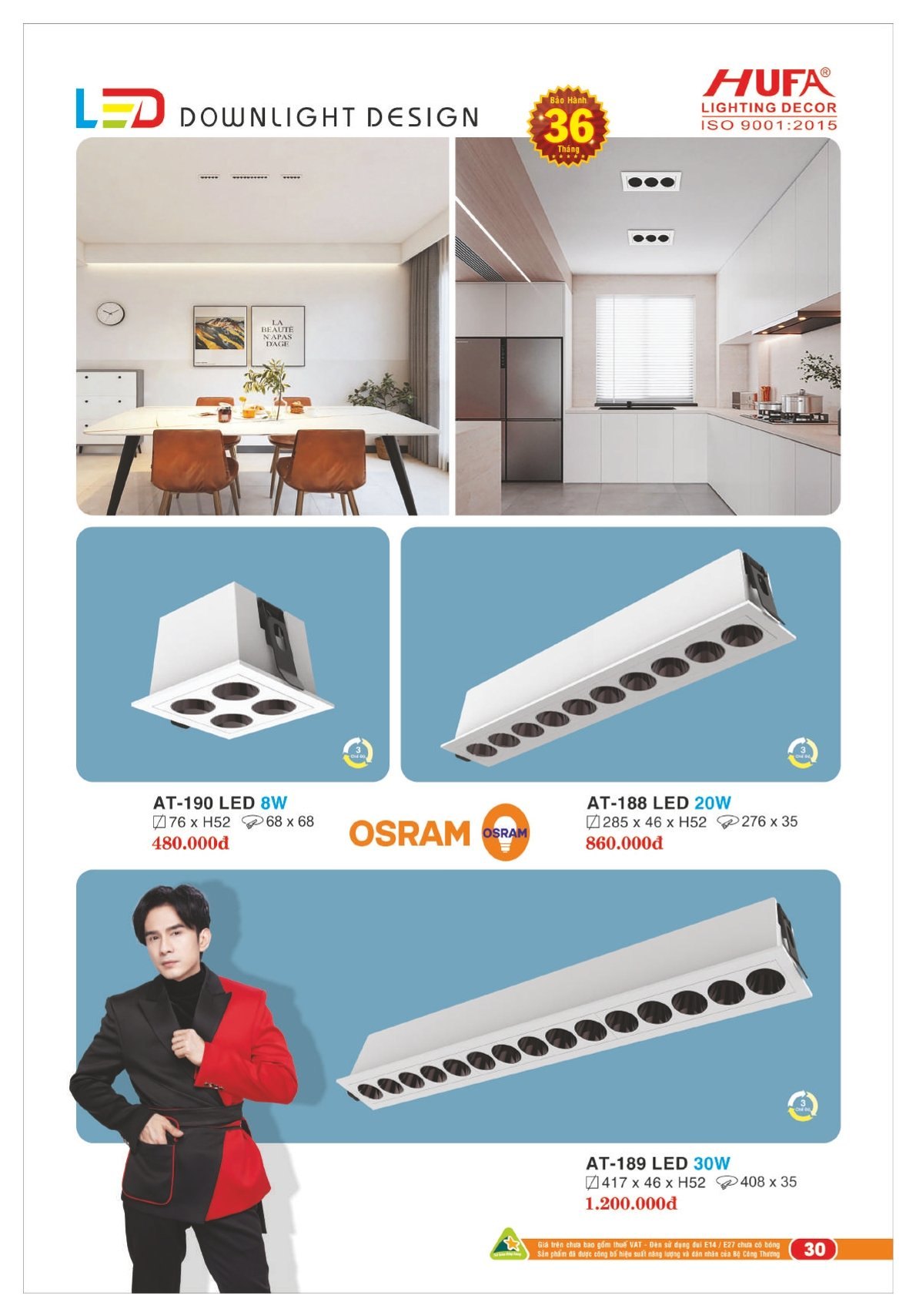 Bảng giá Đèn Led HUFA (Catalogue 2023-2024)