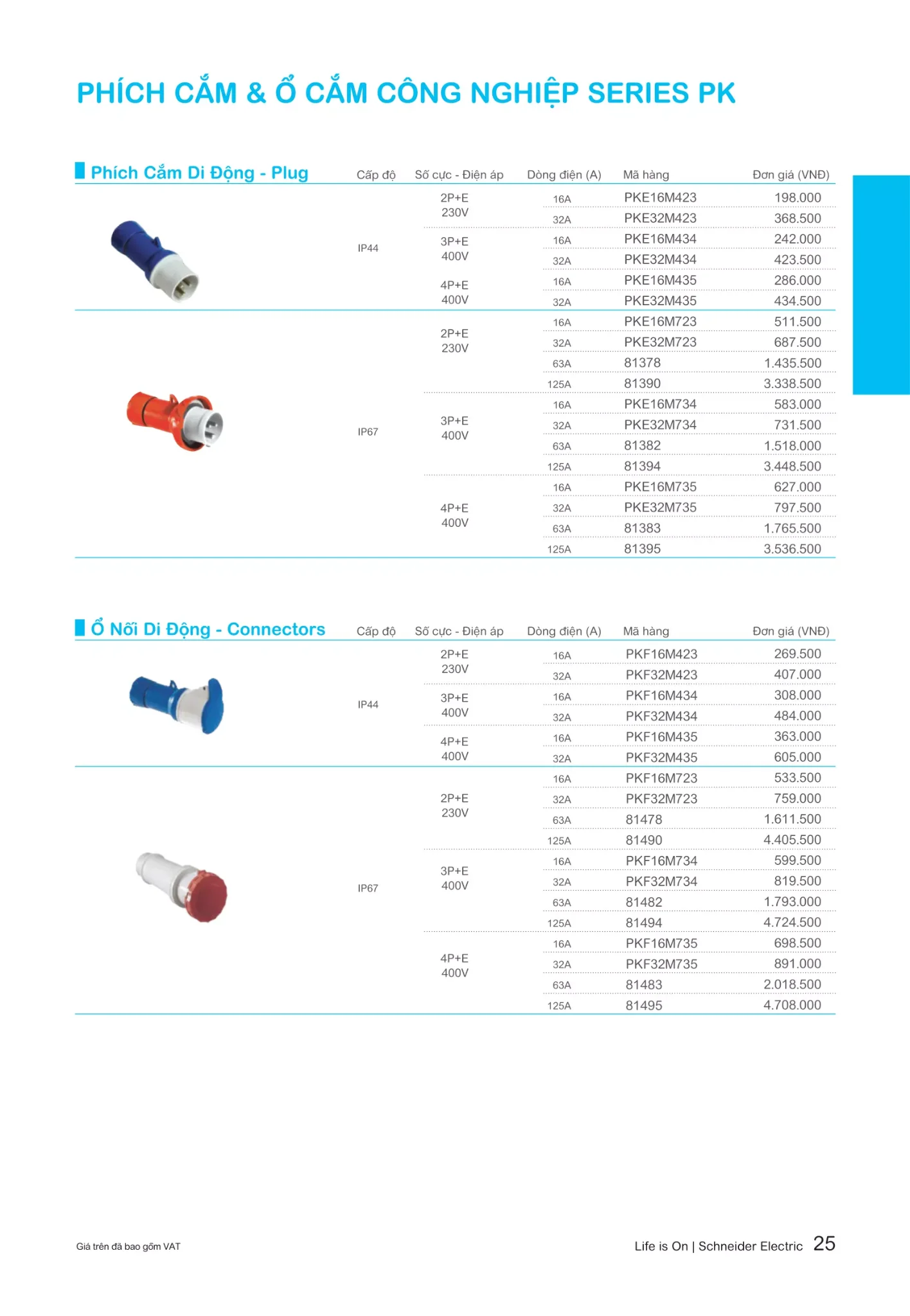 BẢNG GIÁ CÔNG TẮC Ổ CẮM, THIẾT BỊ ĐIỆN CAO CẤP SCHNEIDER ( Catalogue 2023 )