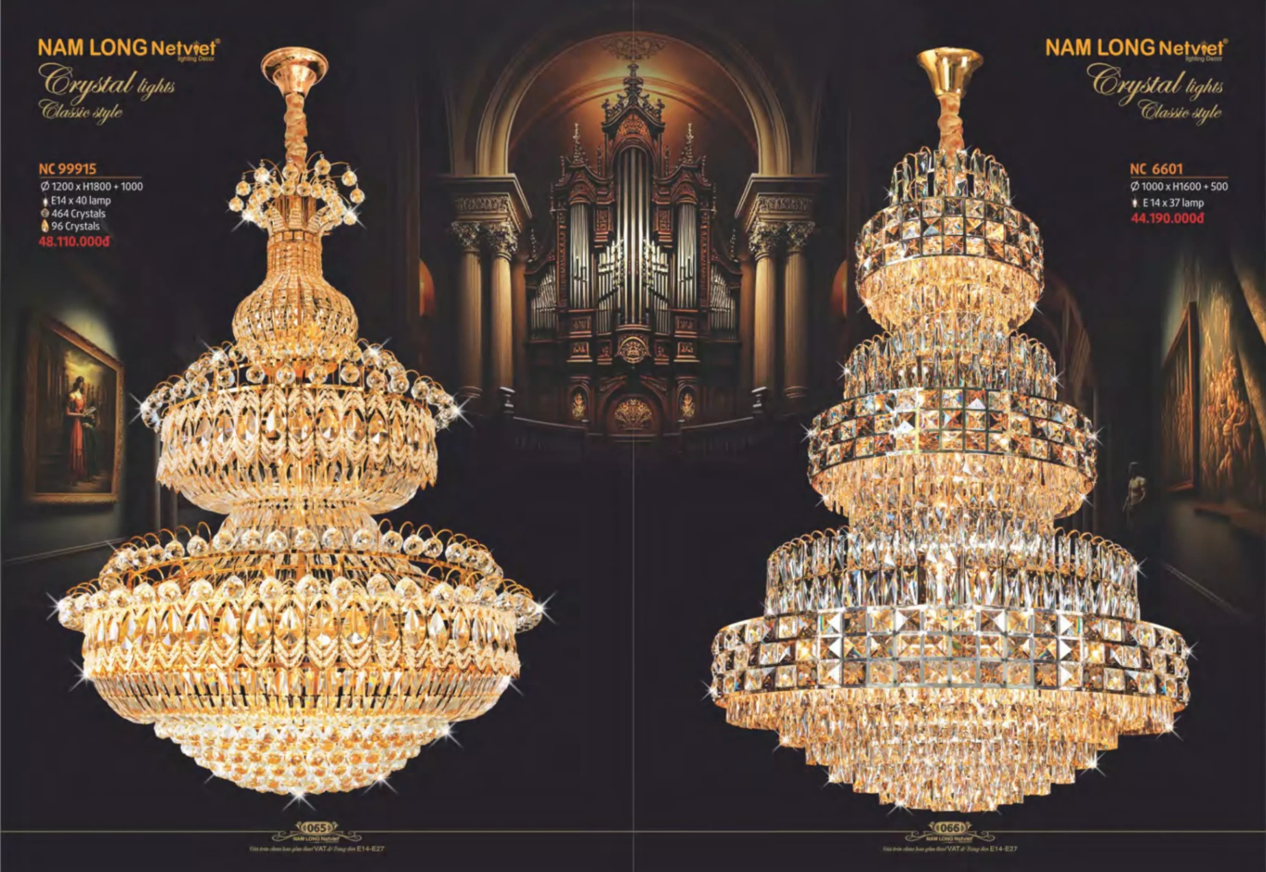 Bảng giá Đèn Trang Trí NAM LONG Netviet Lighting Decor (Catalogue 2023-2024)