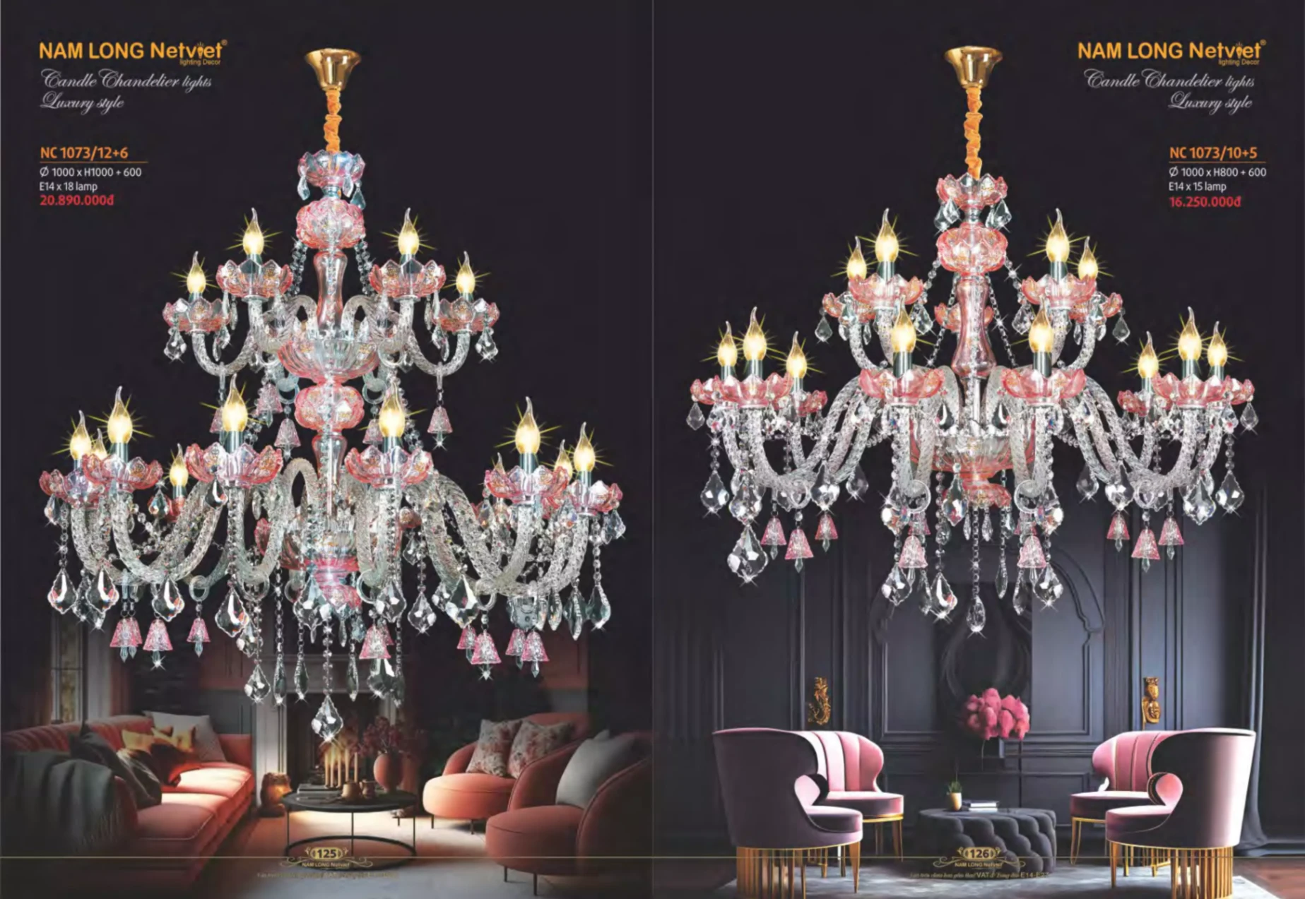 Bảng giá Đèn Trang Trí NAM LONG Netviet Lighting Decor (Catalogue 2023-2024)