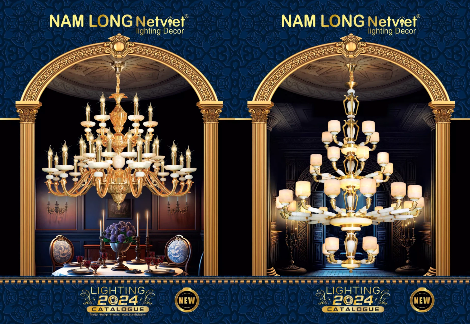 Bảng giá Đèn Trang Trí NAM LONG Netviet Lighting Decor (Catalogue 2023-2024)